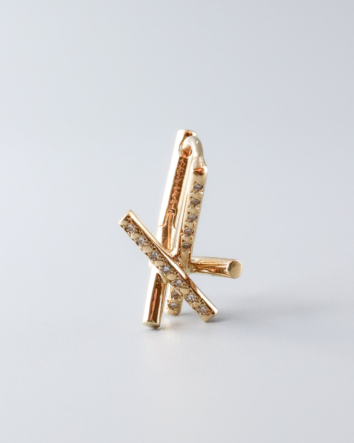 Asterism Pierced Earring - K18YG / Diamond -