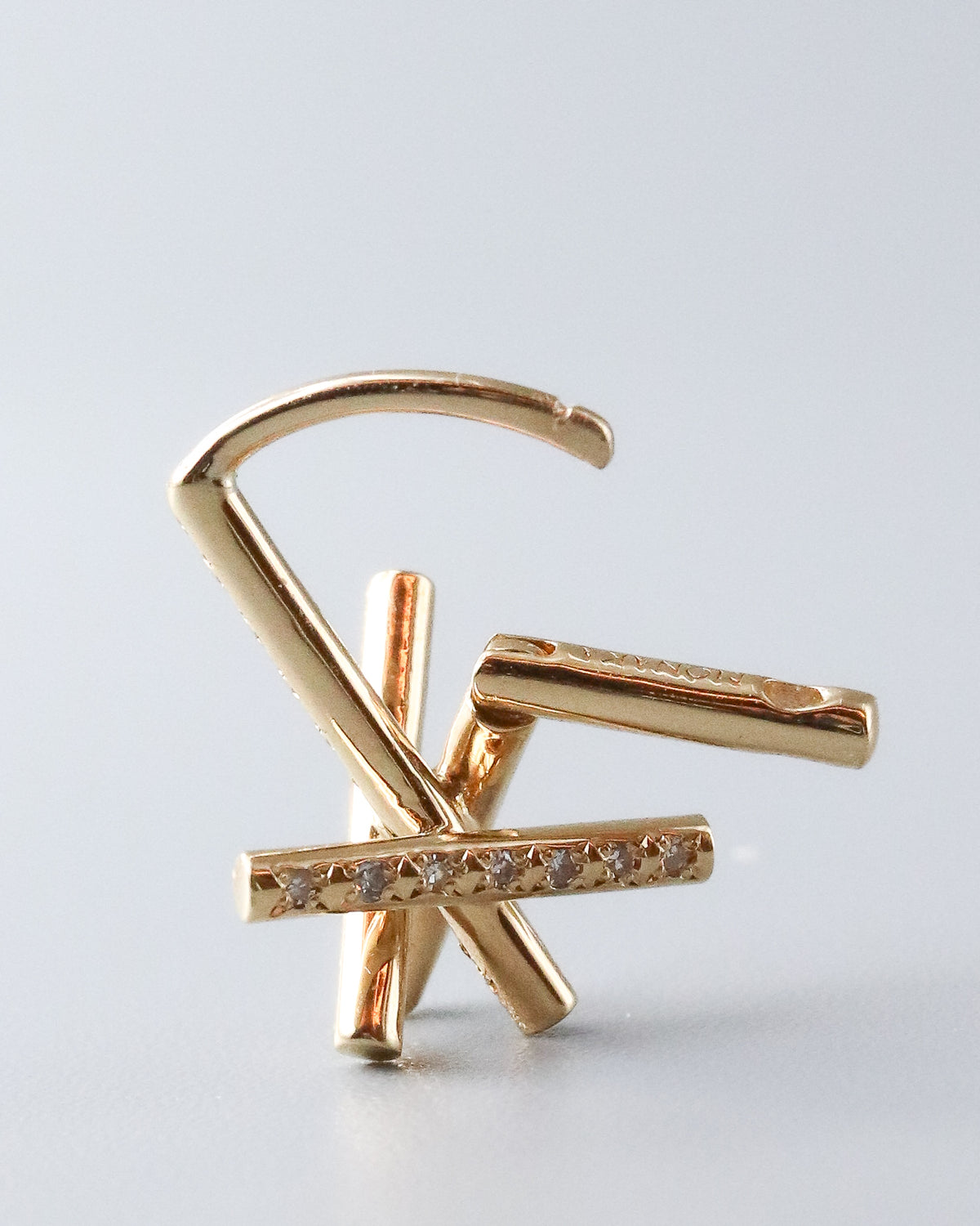 Asterism Pierced Earring - K18YG / Diamond -