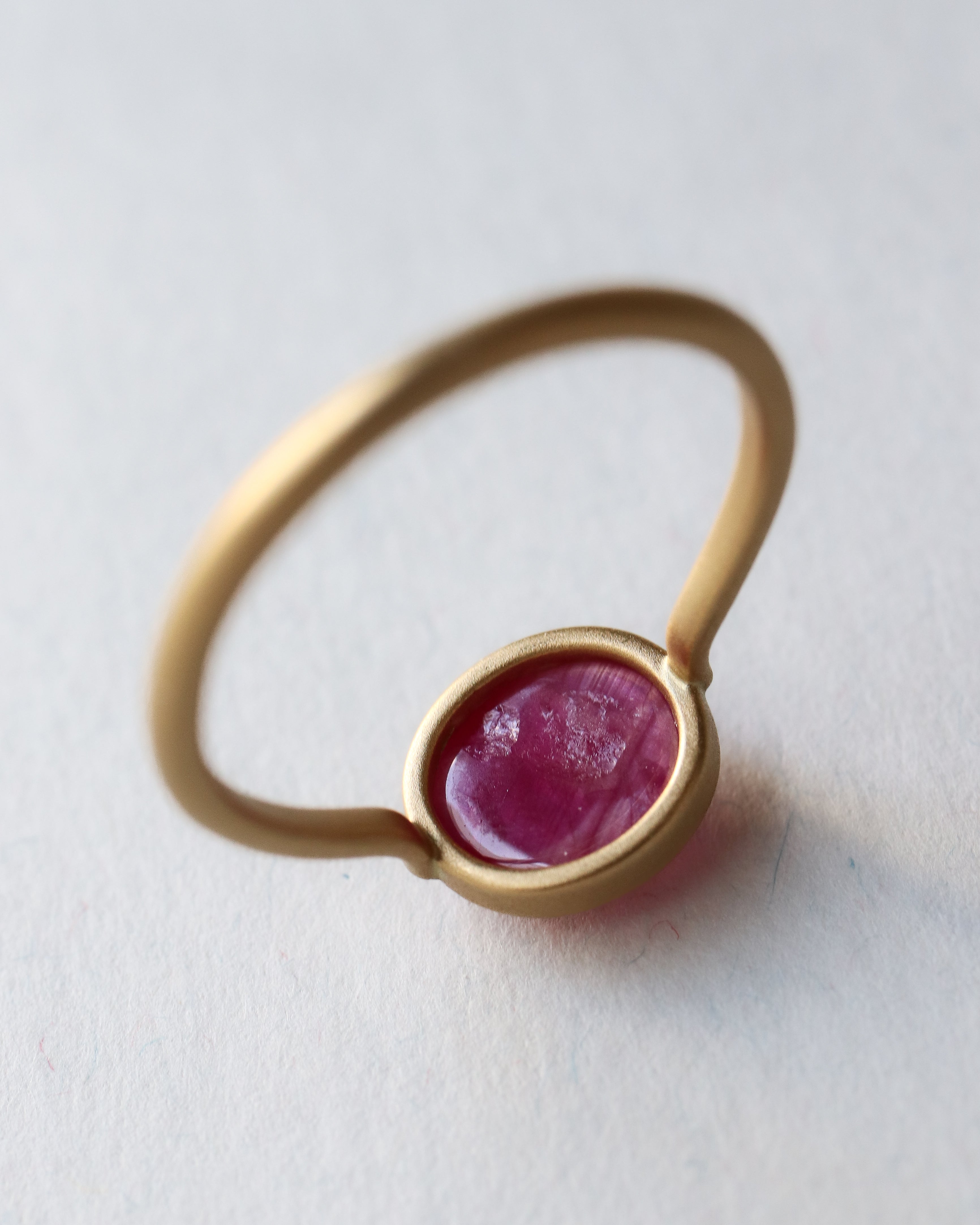 Collet Ring - Ruby -