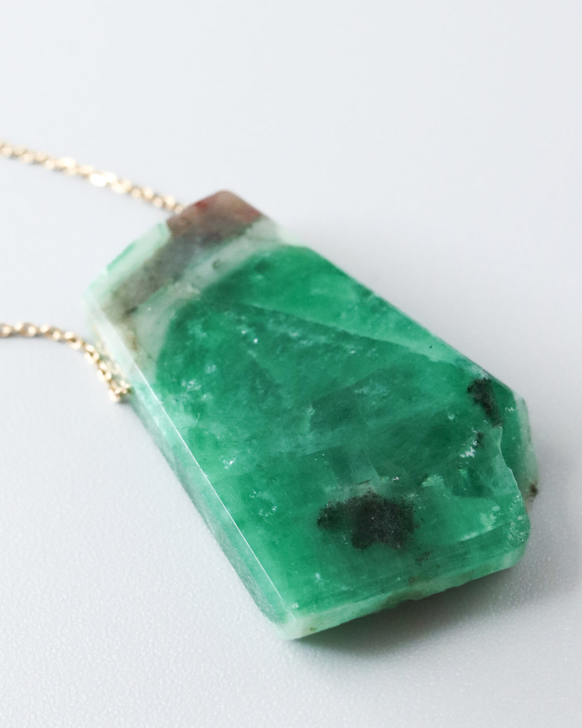 Rock Necklace - Emerald -