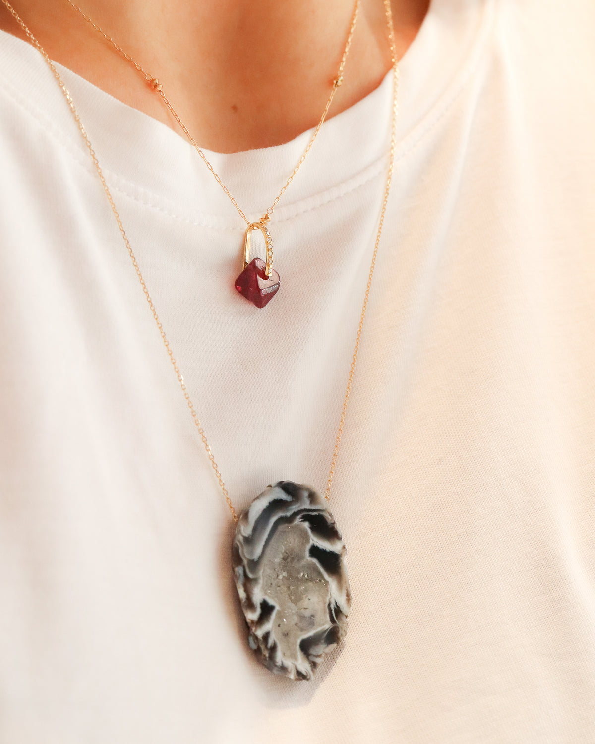 Hibiki Stone Necklace - Spinel -