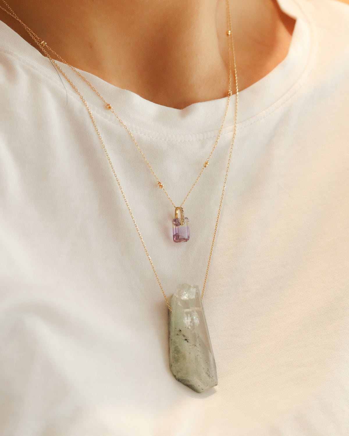 Rock Necklace - Quartz -