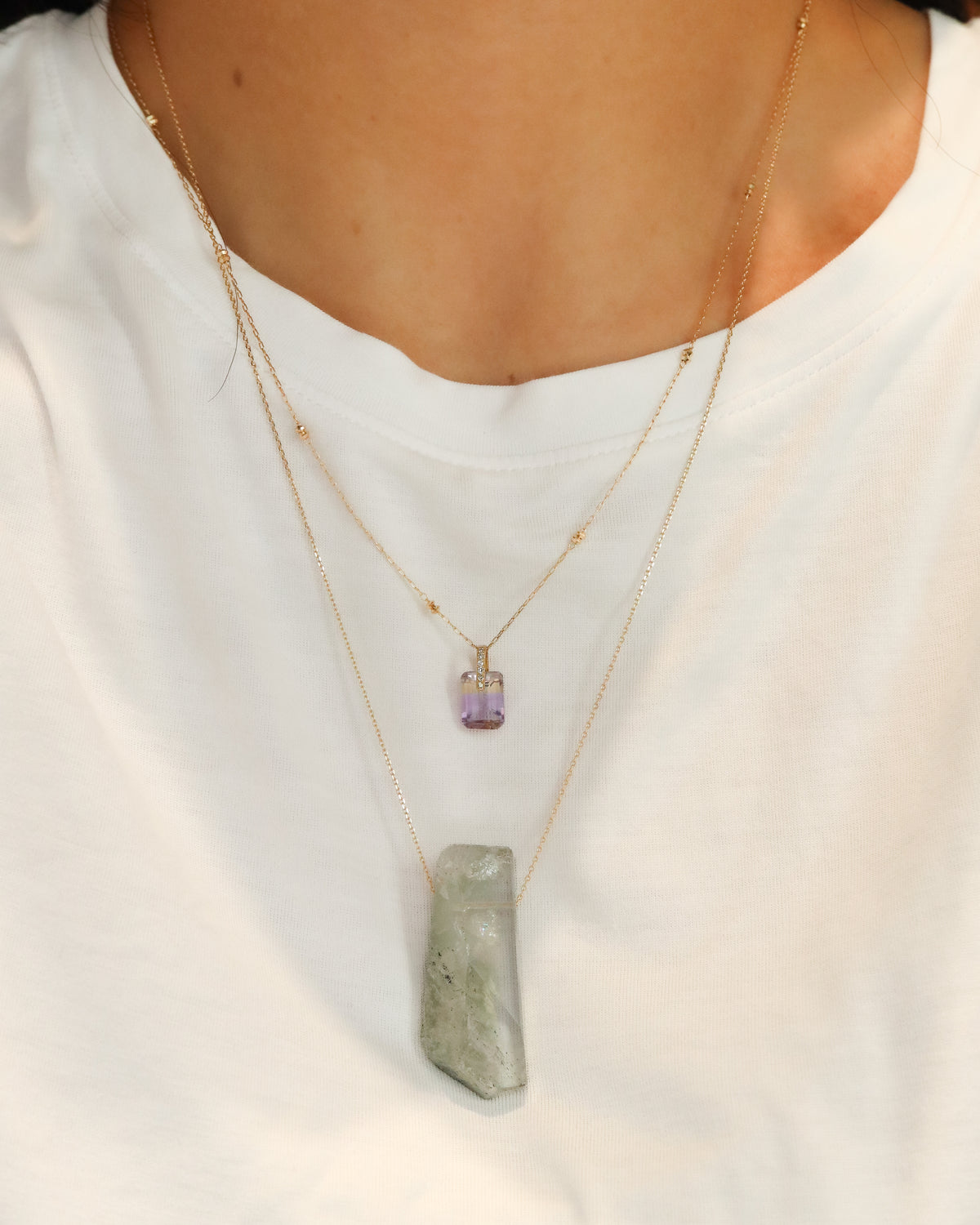 Rock Necklace - Quartz -