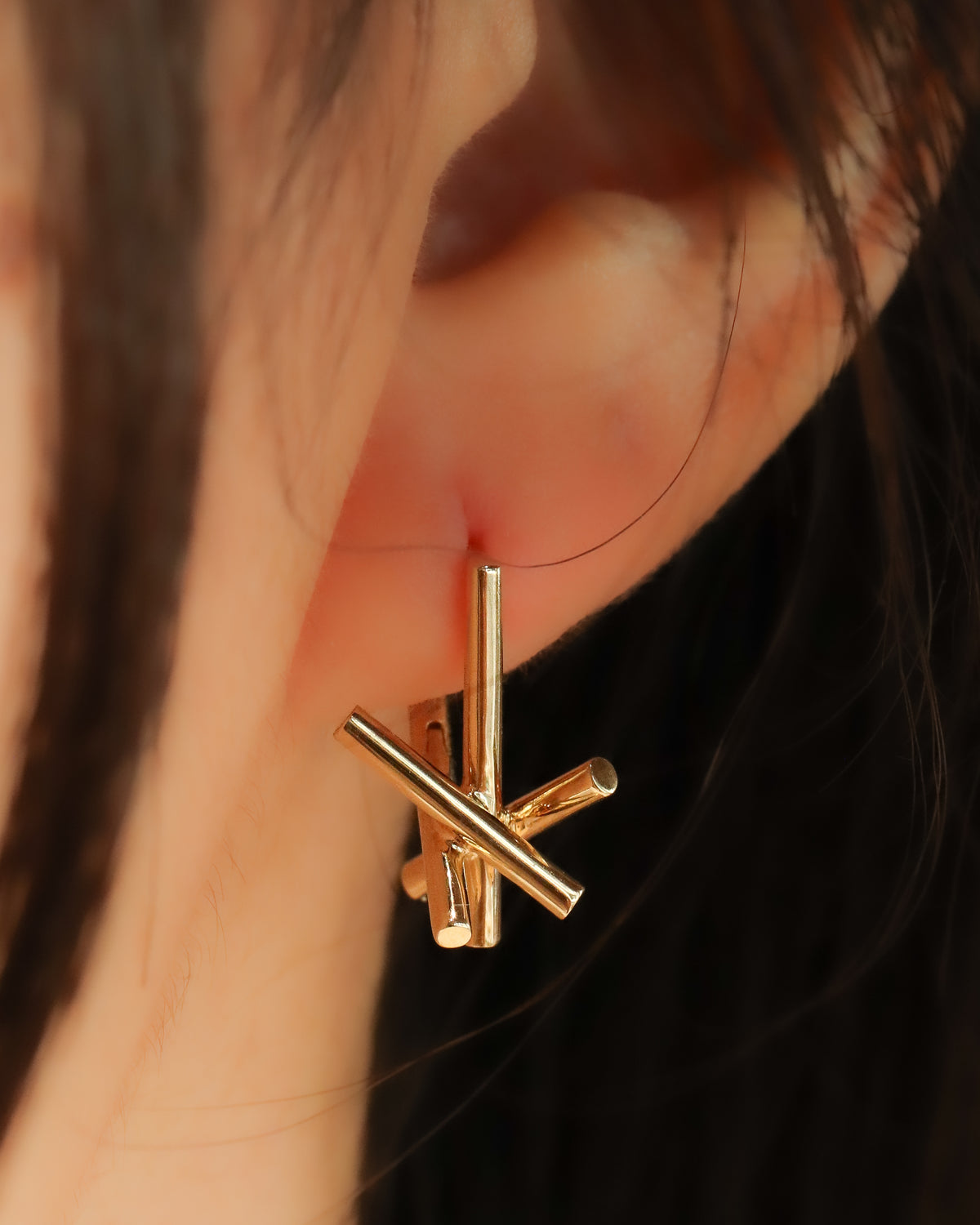 Asterism Pierced Earring - K18YG -