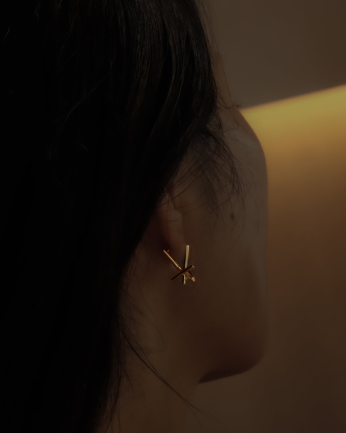 Asterism Pierced Earring - K18YG -