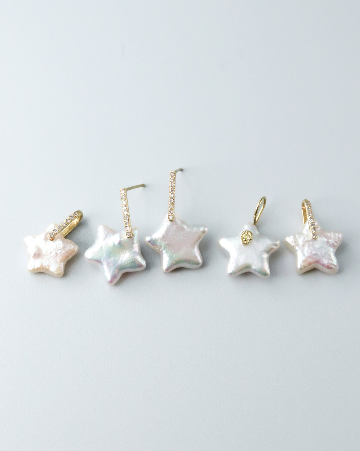 Hibiki Stone Necklace - Pearl / Diamond -
