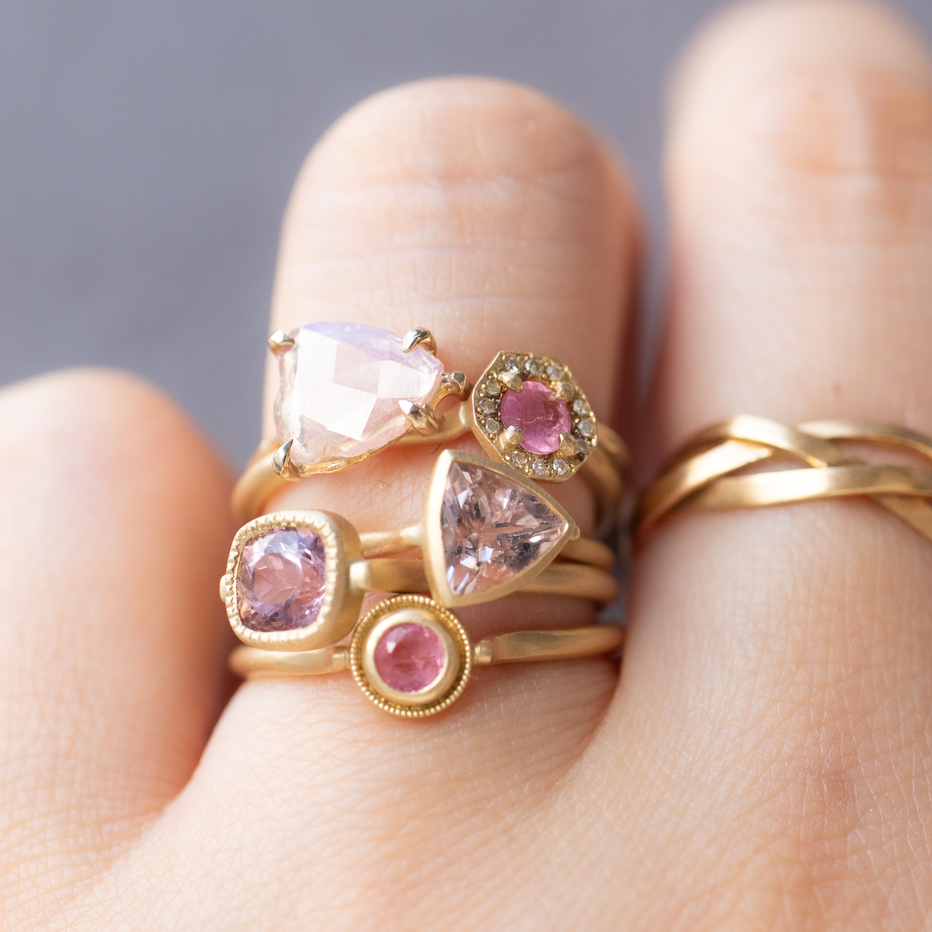 Collet Ring - Morganite -