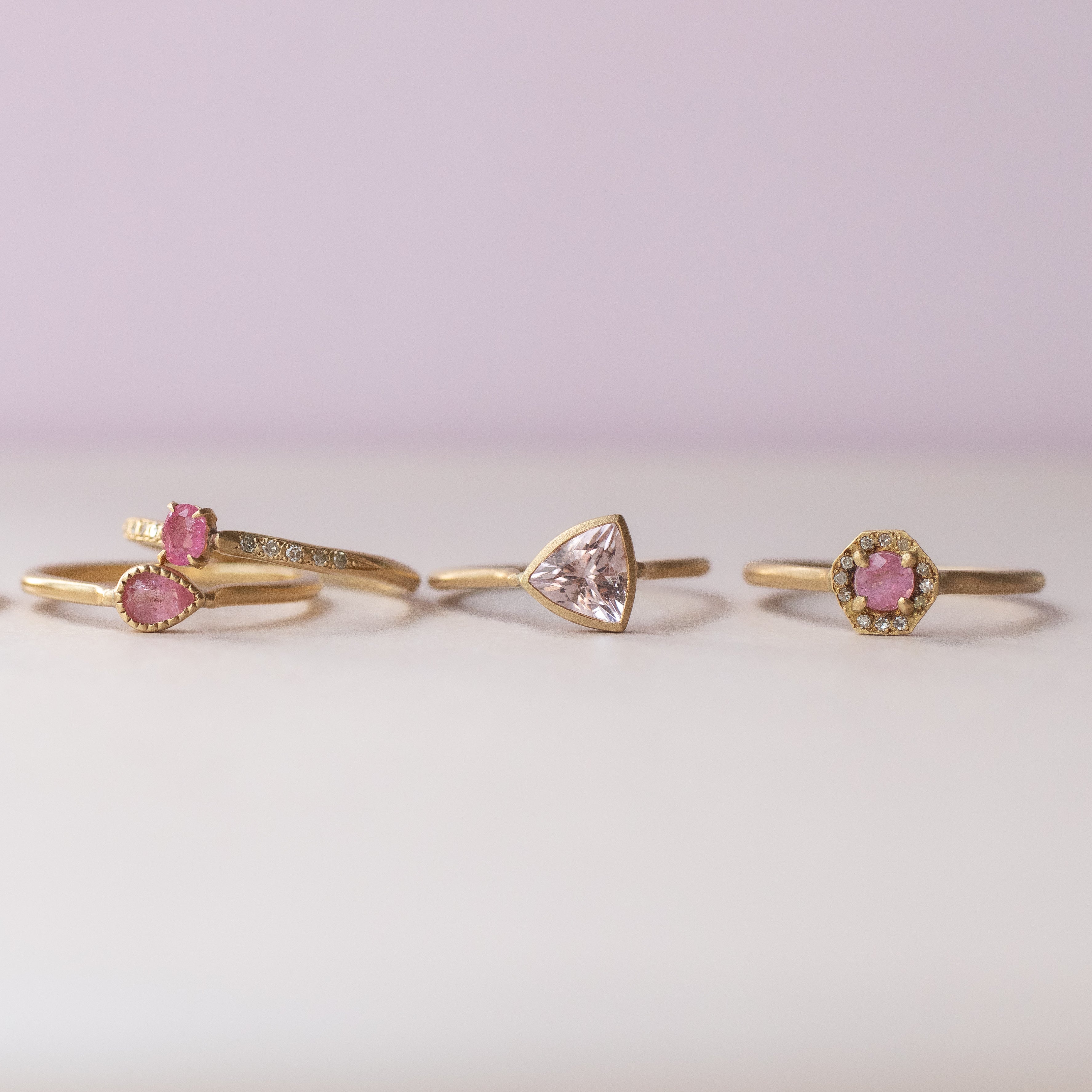 Collet Ring - Morganite -