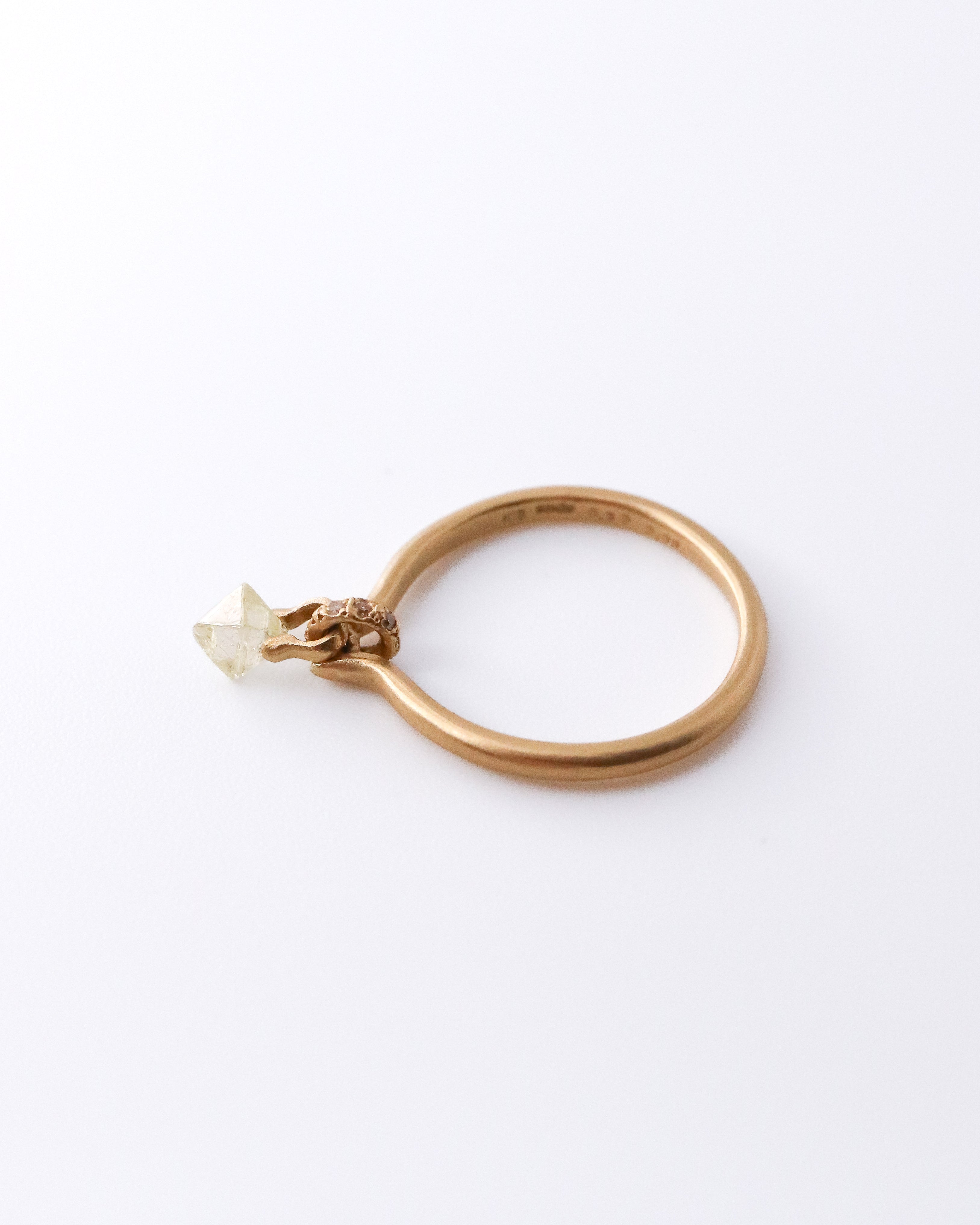 Horse Shoe Hole Ring - Diamond -