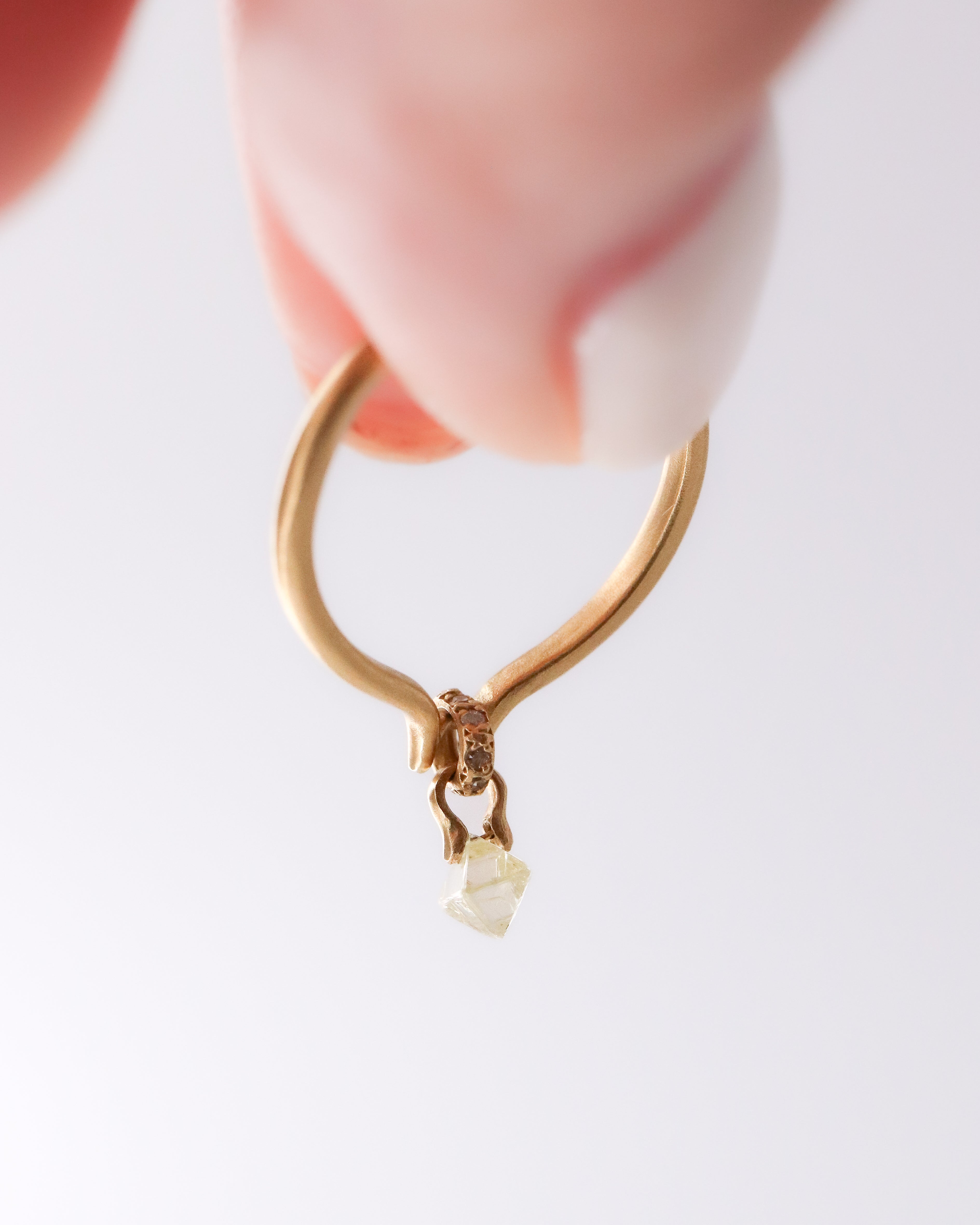Horse Shoe Hole Ring - Diamond -