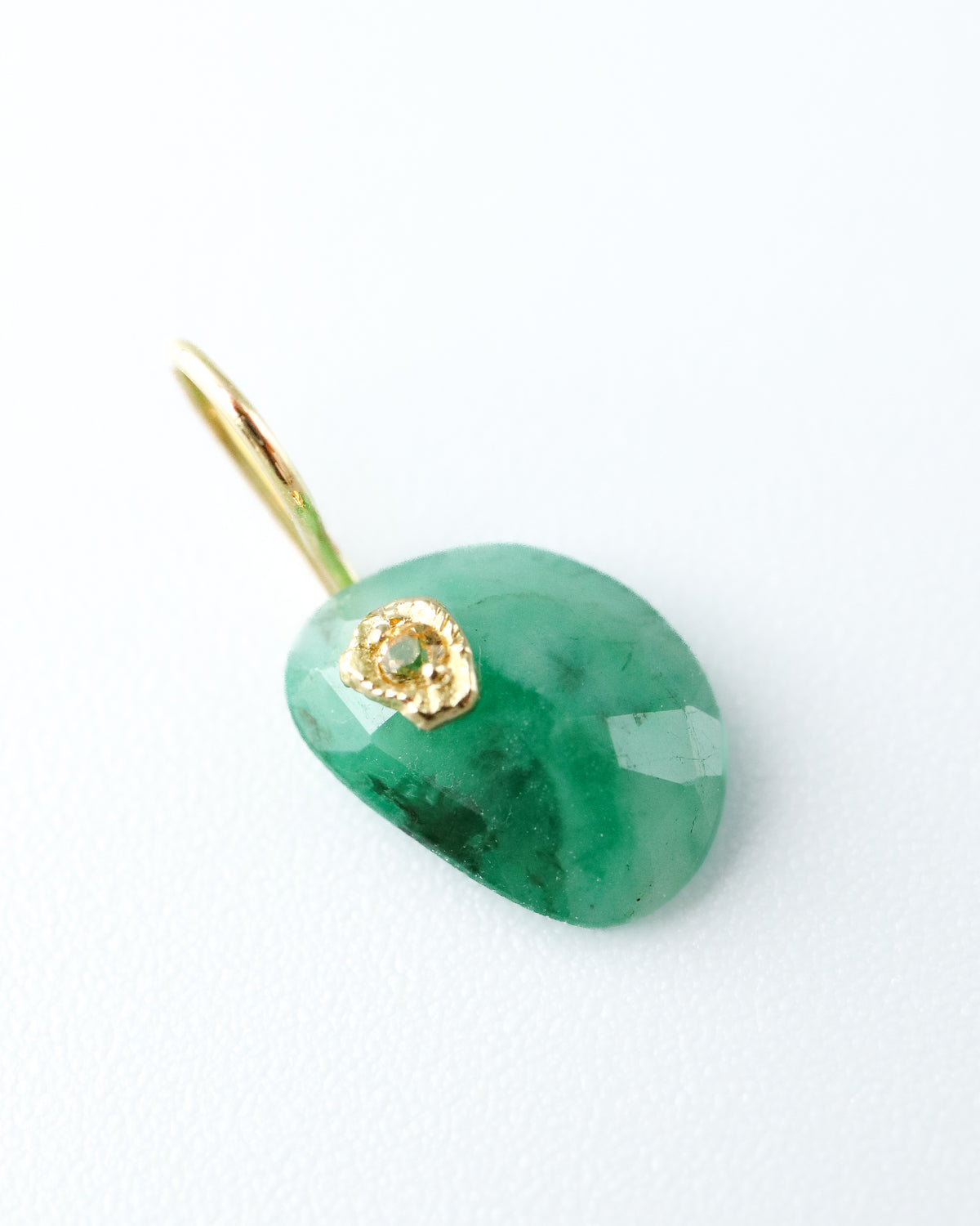 Flat Necklace - Emerald -