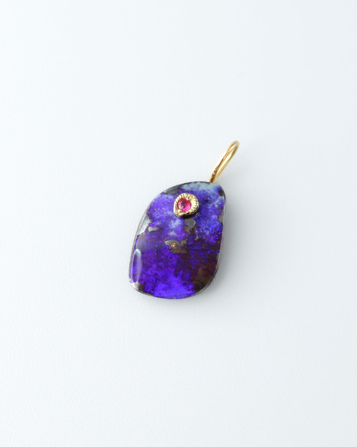 Flat Necklace - Boulder Opal -