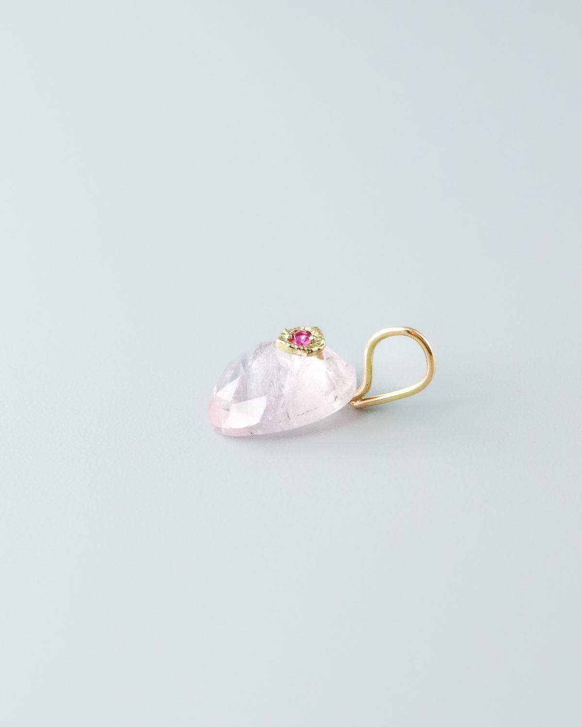 Flat Necklace - Morganite -
