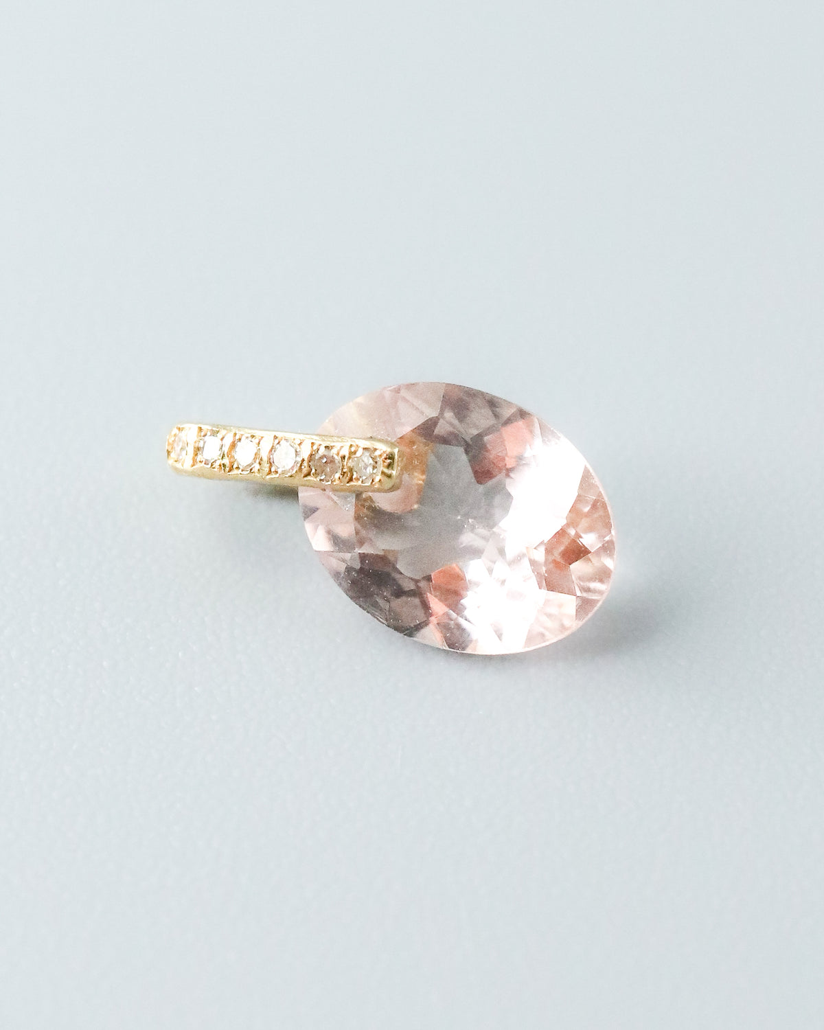 Hibiki Stone Necklace - Morganite -