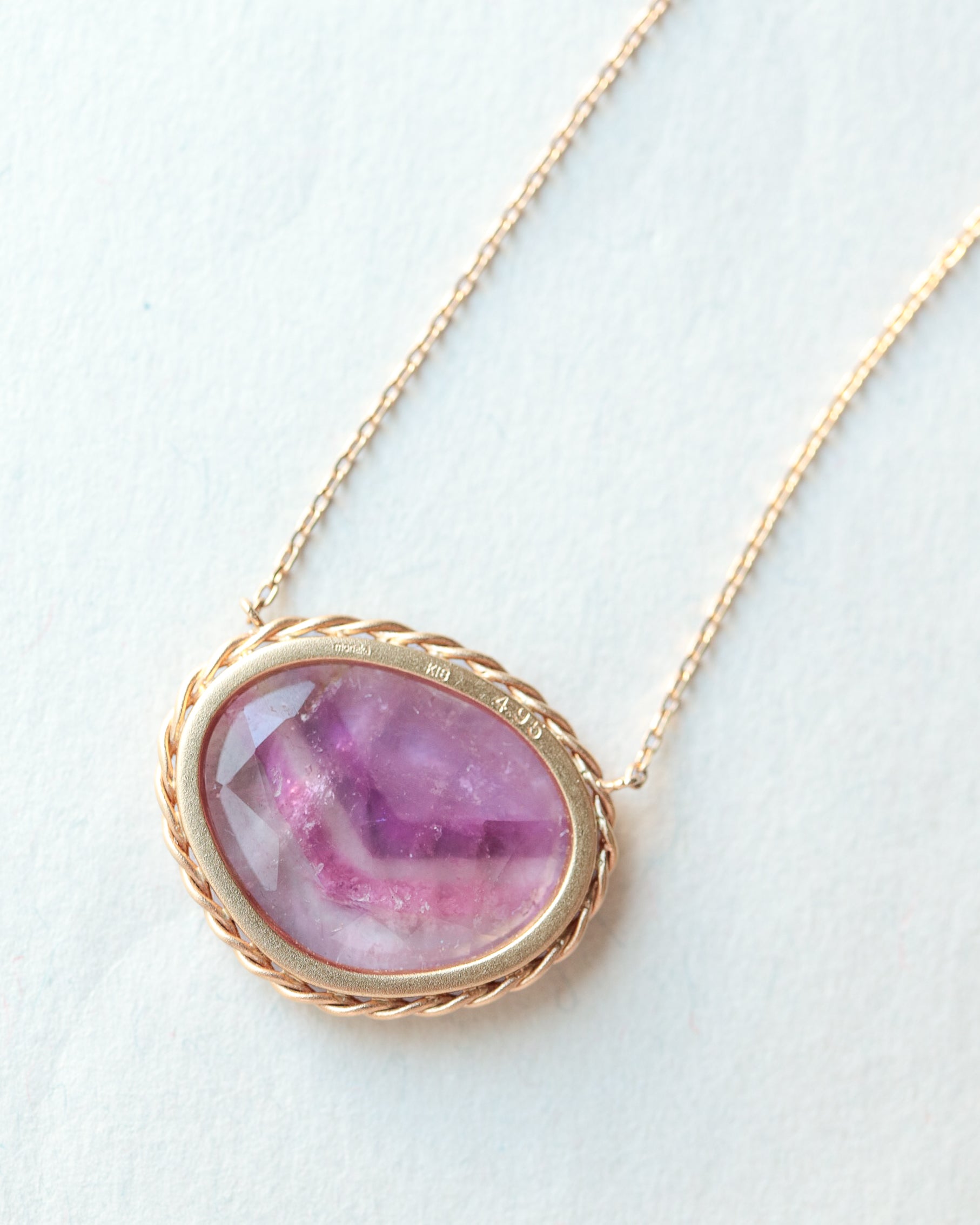 Twist Necklace - Bicolor Tourmaline -
