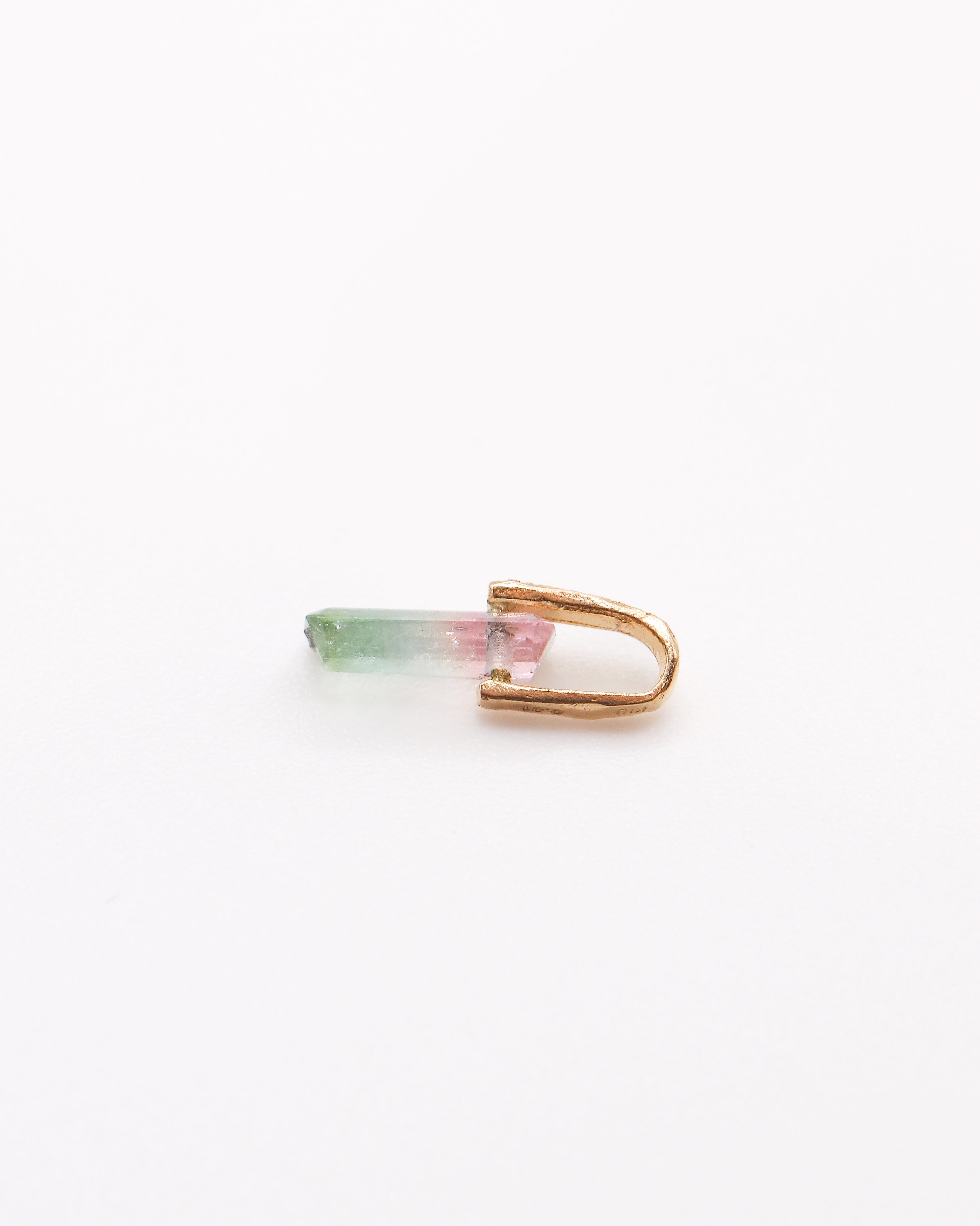 Hibiki Stone Necklace - Bicolor Tourmaline / Diamond -