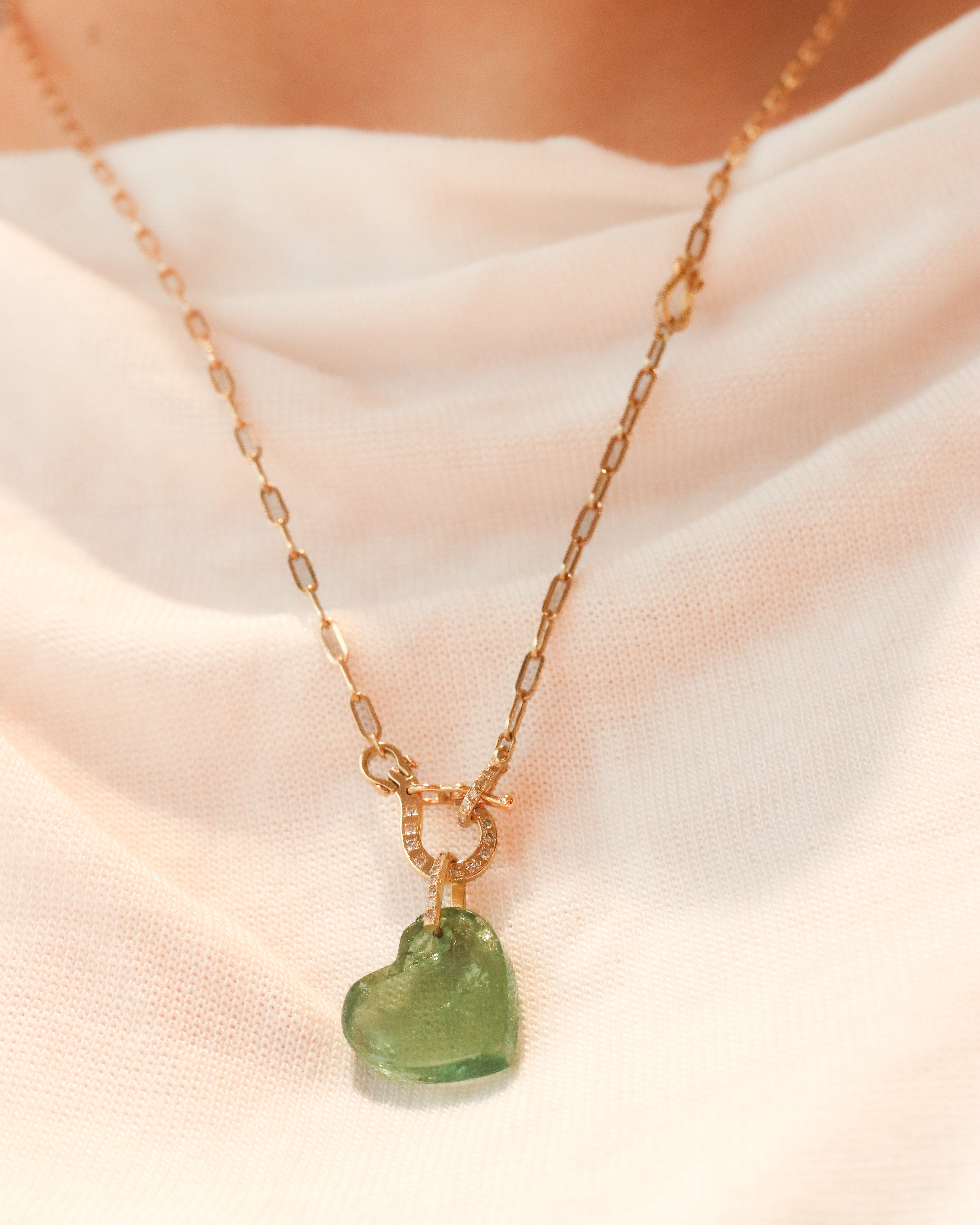 Hibiki Stone Necklace - Bicolor Tourmaline -