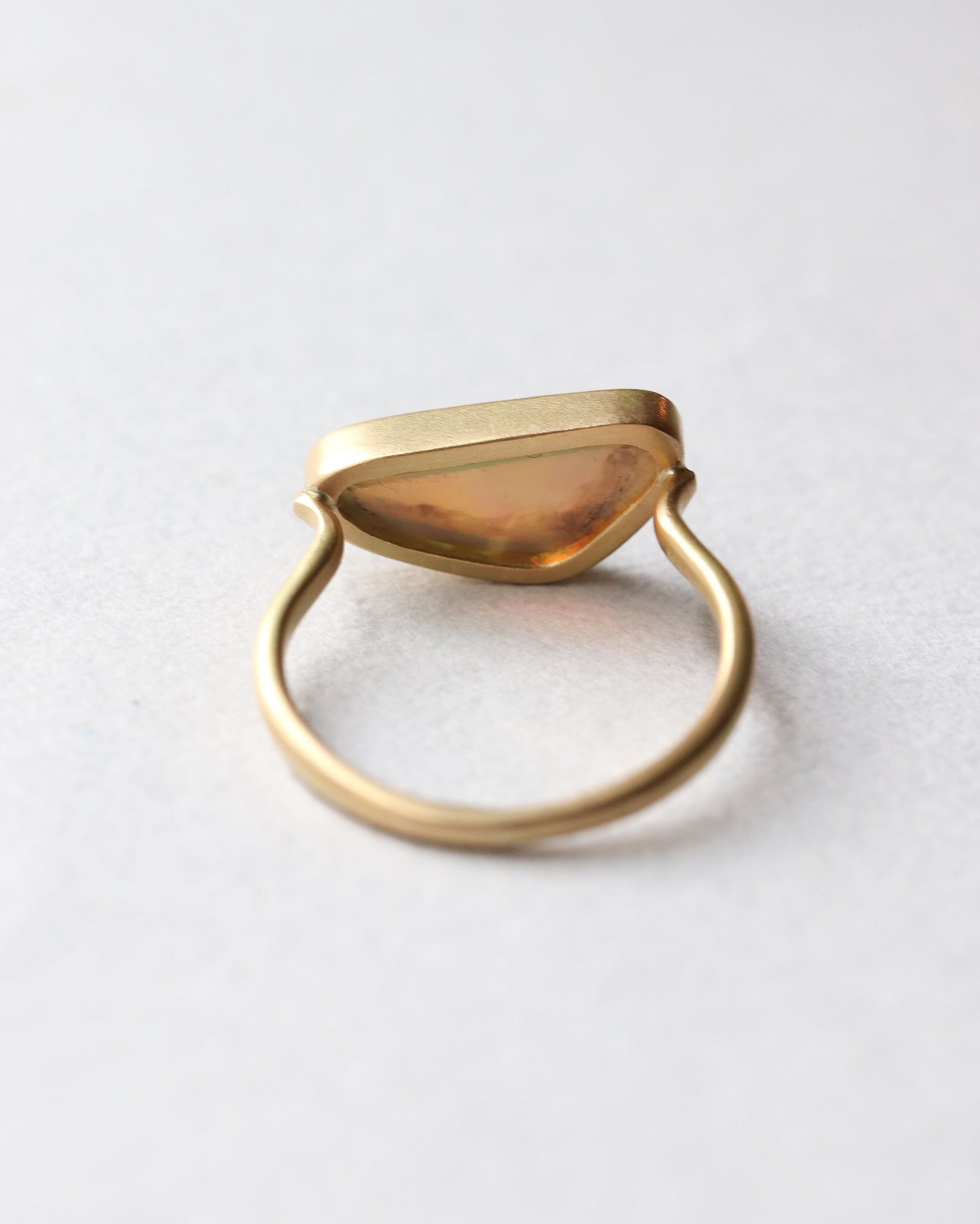 Collet Ring - Crystal Black Opal -
