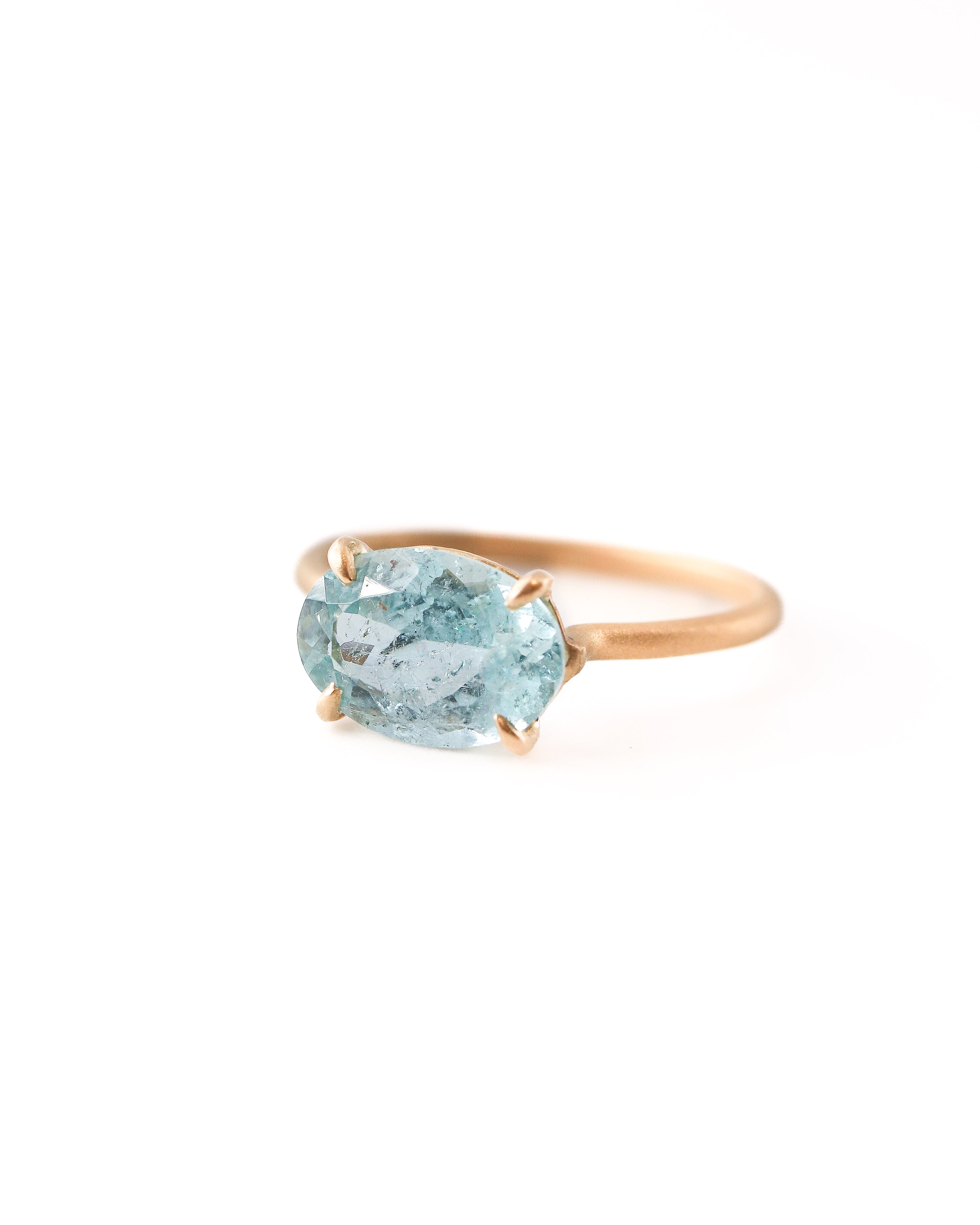 Prong Ring - Aquamarine -