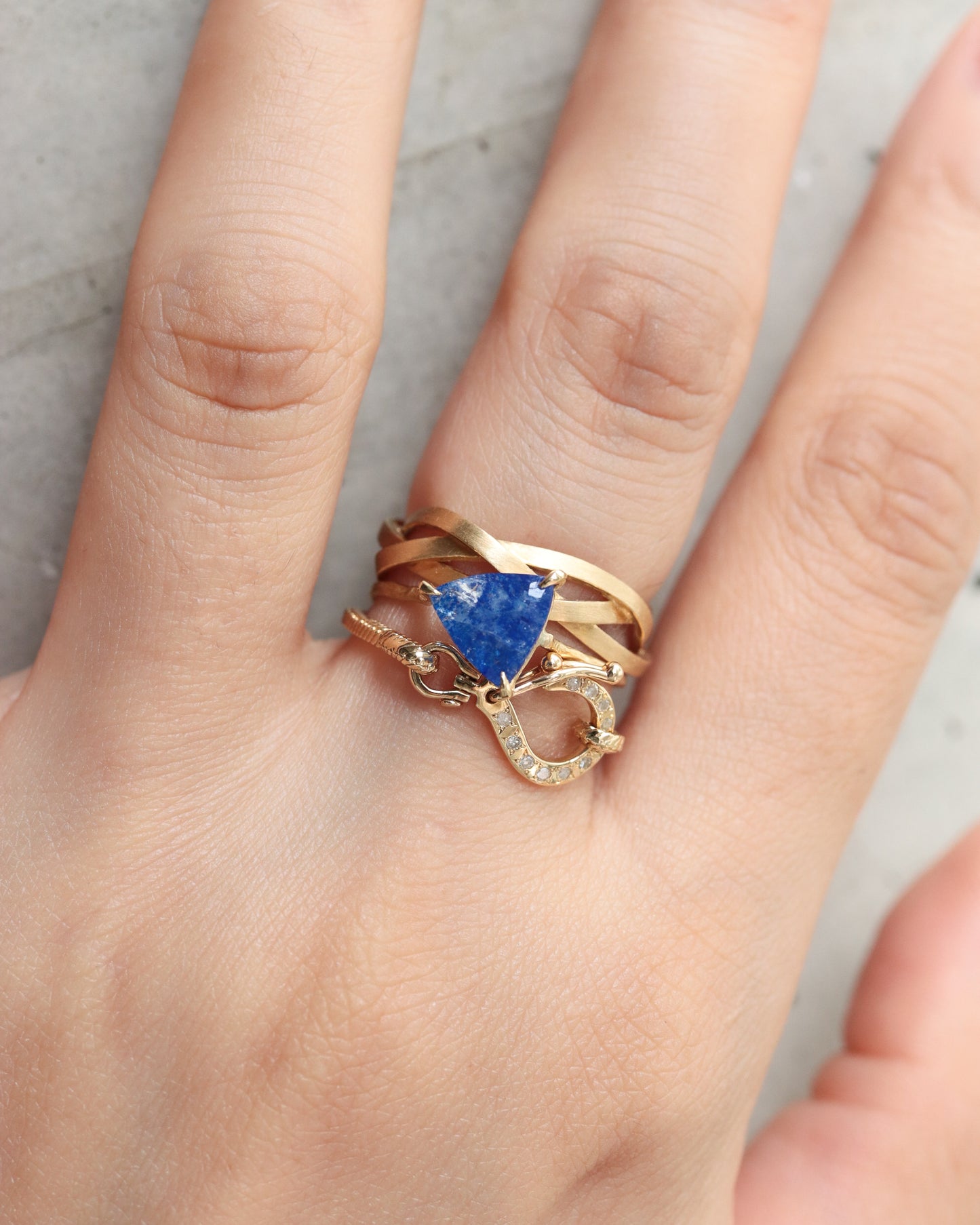 Prong Ring - Sodalite -
