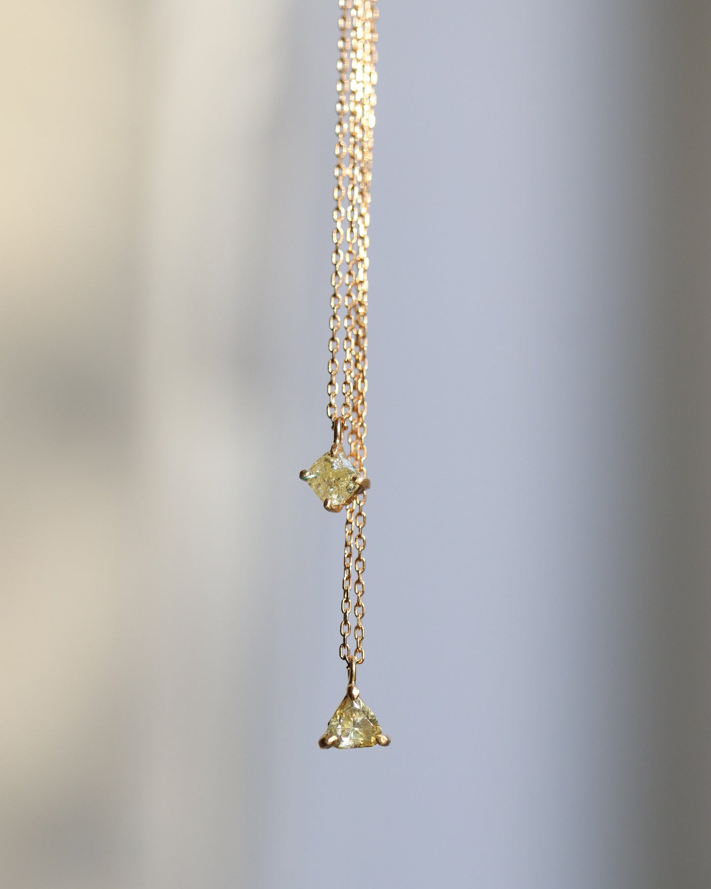 Prong Necklace - Diamond -