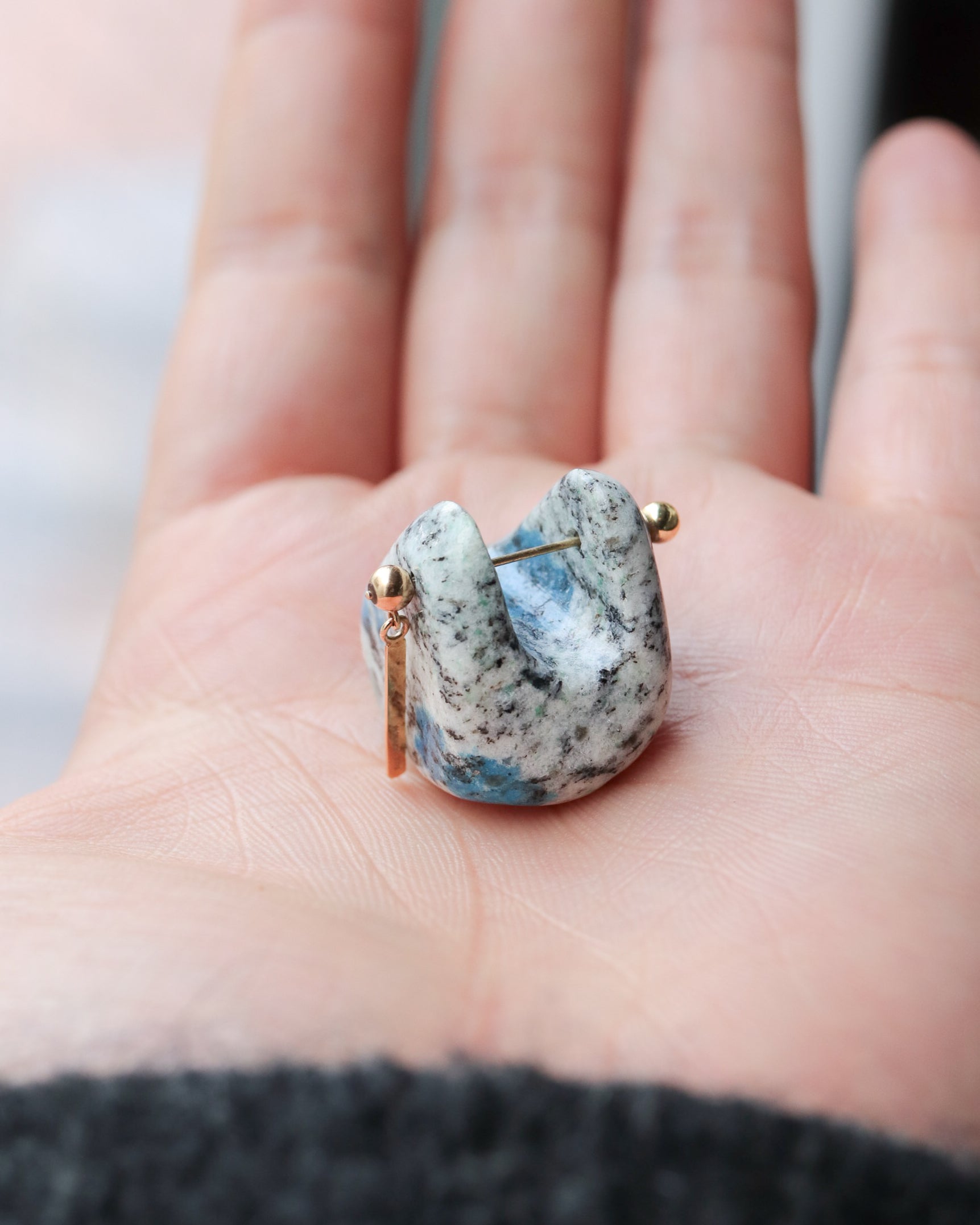 Rock Pierced Earrings - K2stone -