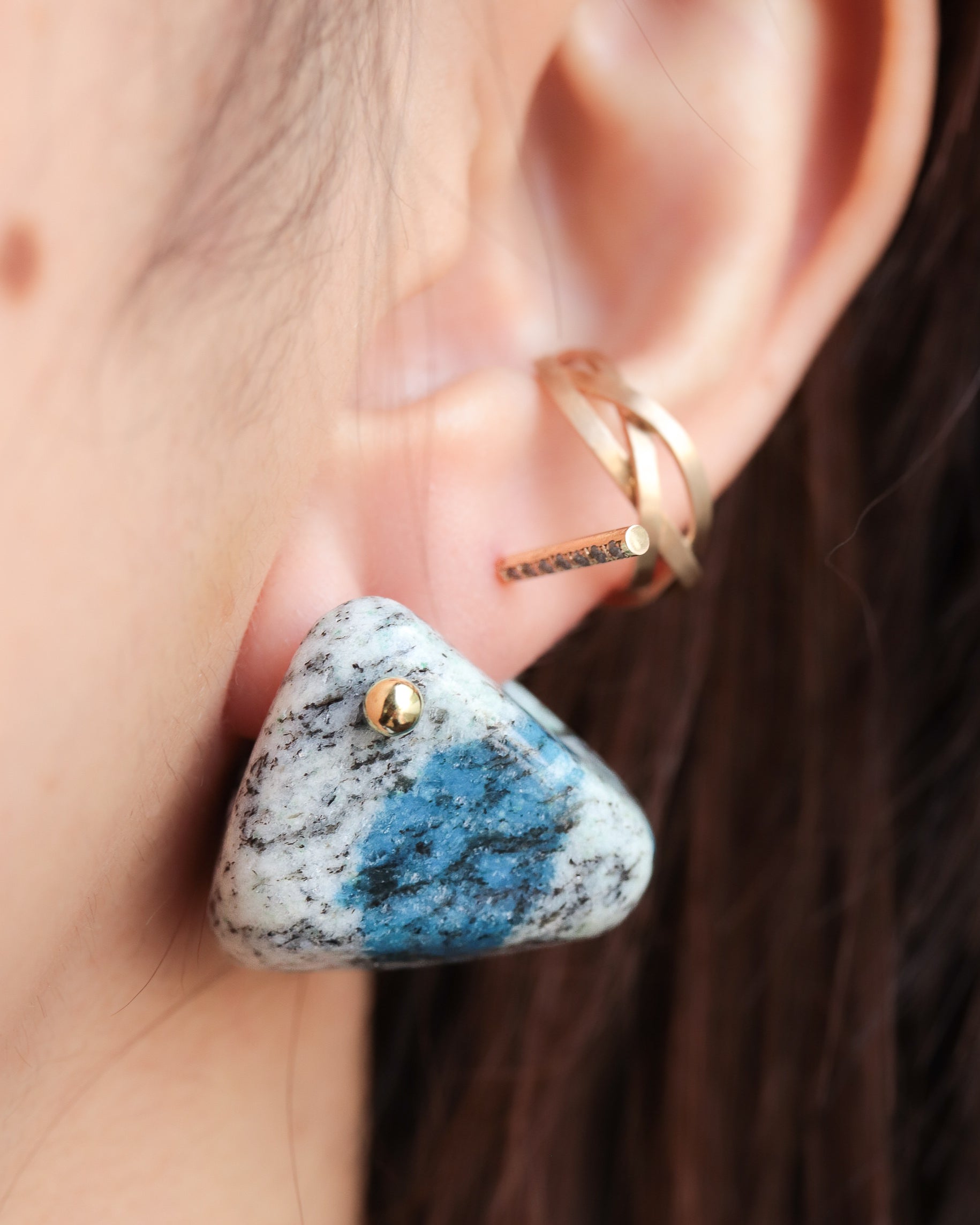 Rock Pierced Earrings - K2stone -