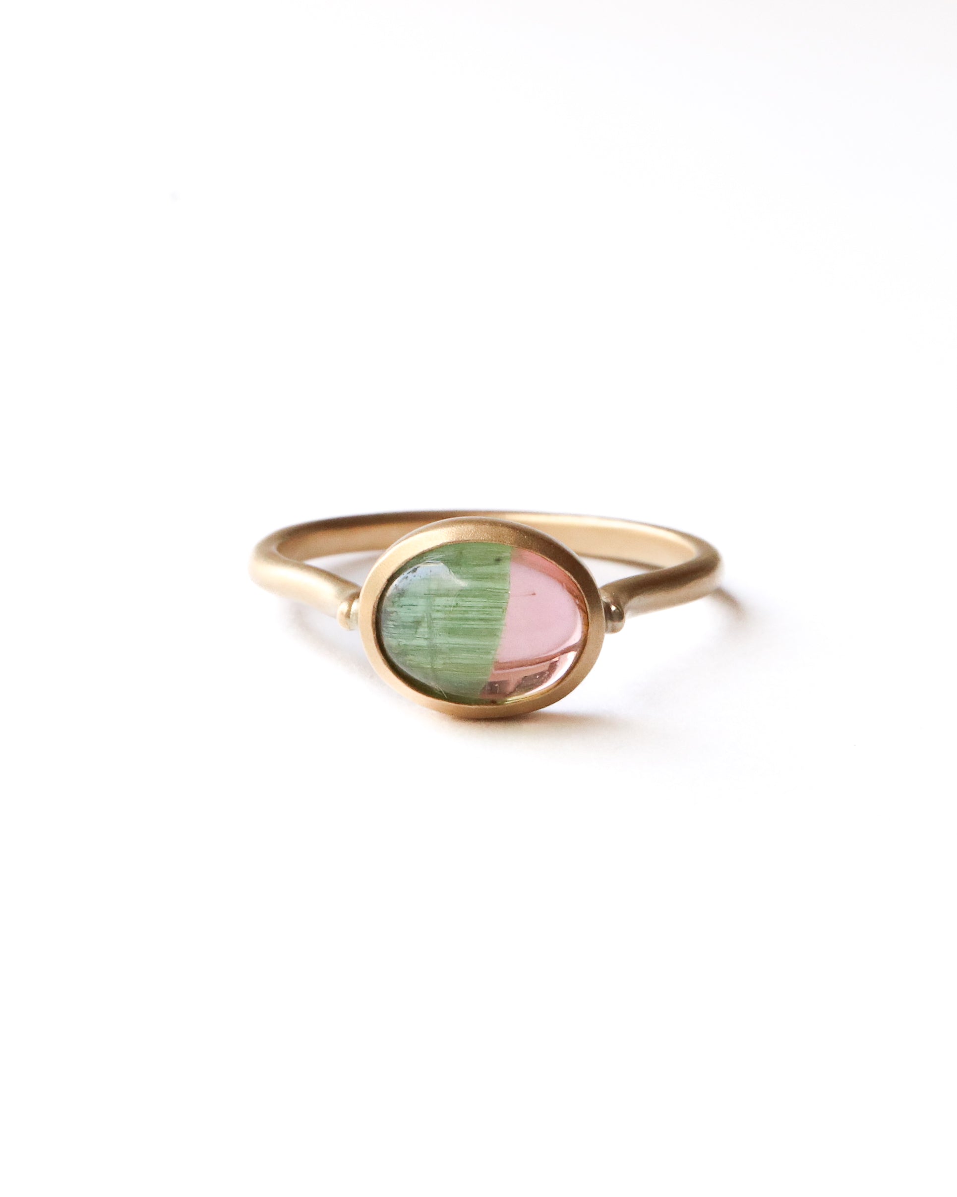 Collet Ring - Bicolor Tourmaline -