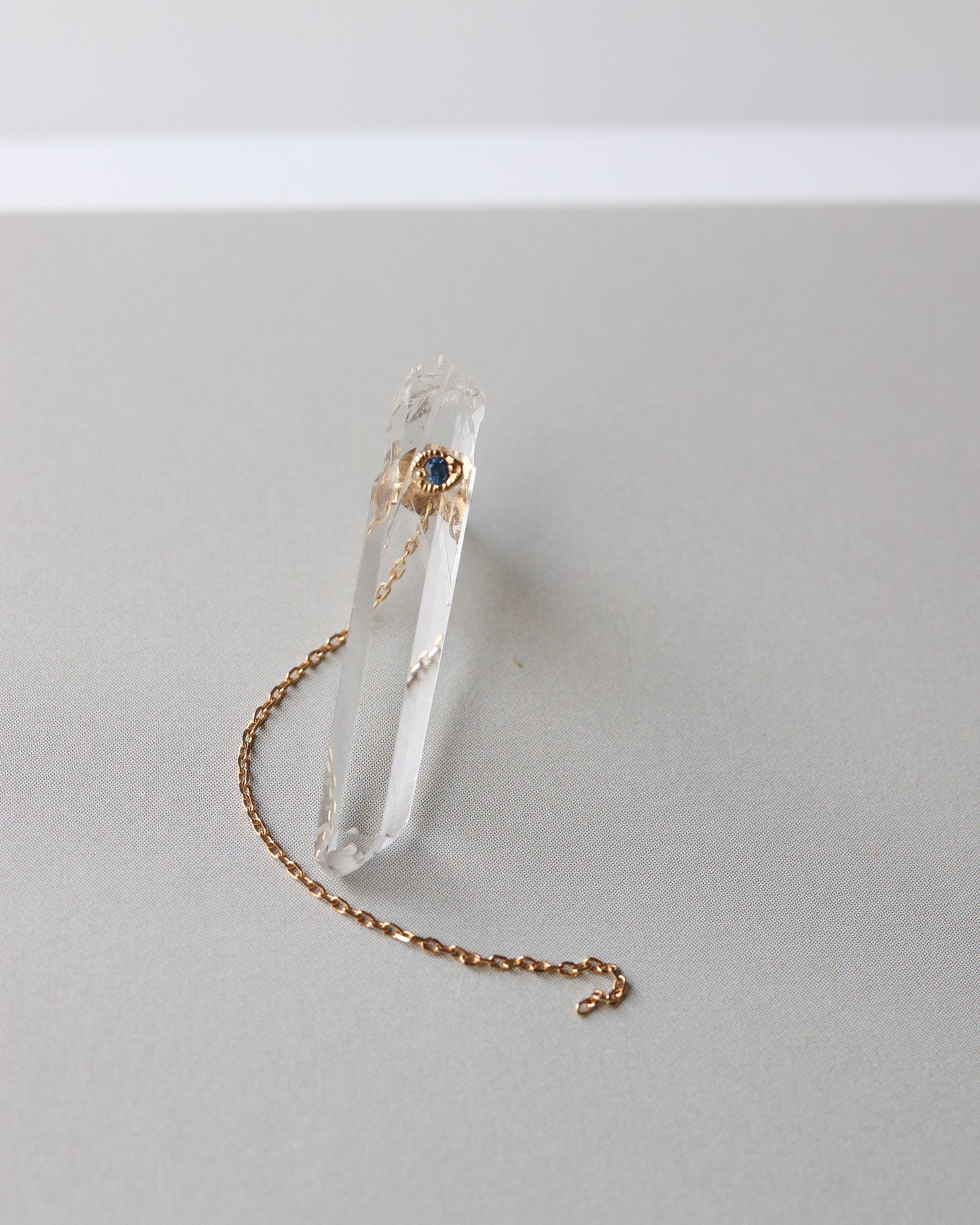 Flat Pierced Earrings - Diamond Quartz -