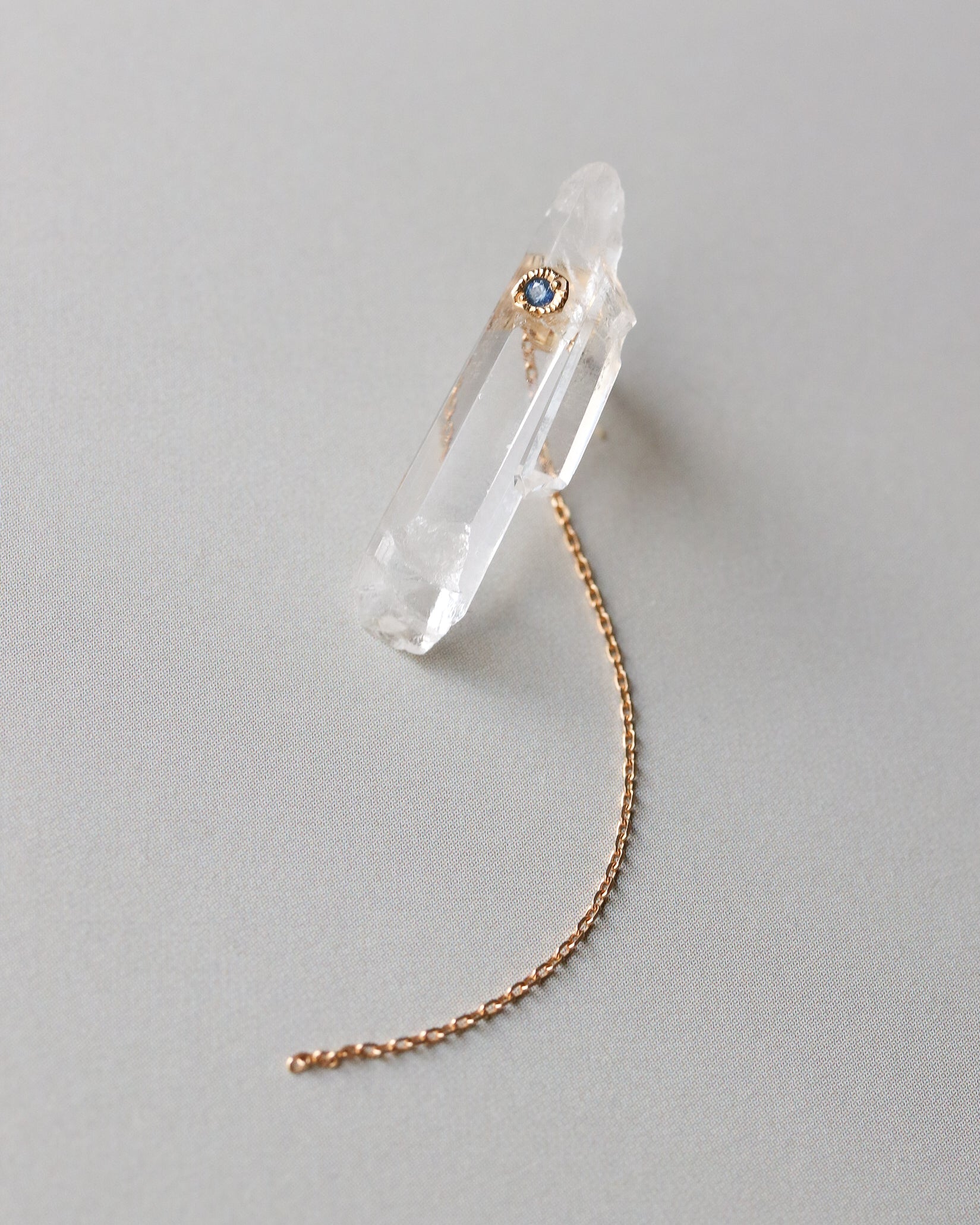 Flat Pierced Earring - Quartz - – MONAKA jewellery