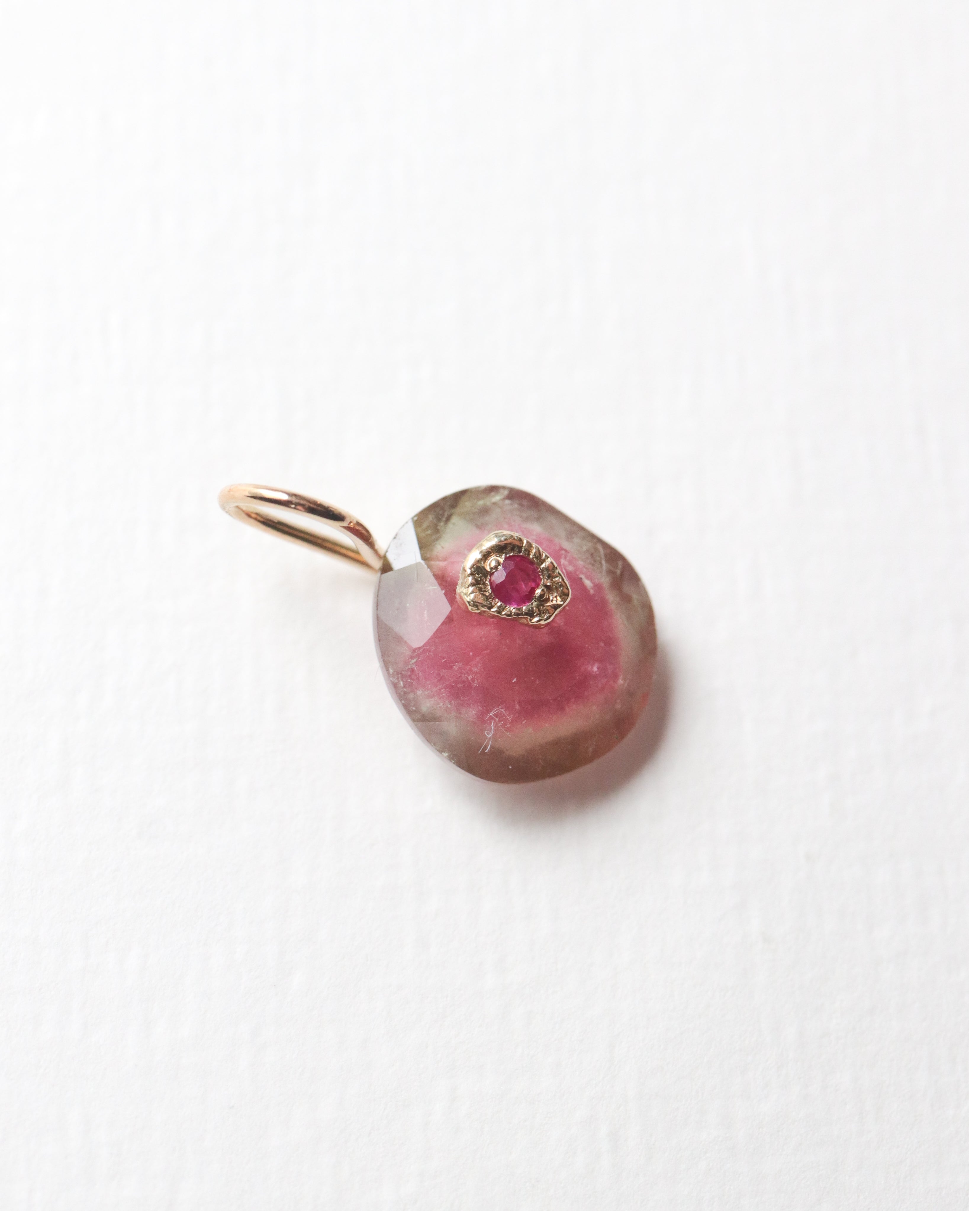 Flat Necklace - Bicolor Tourmaline -