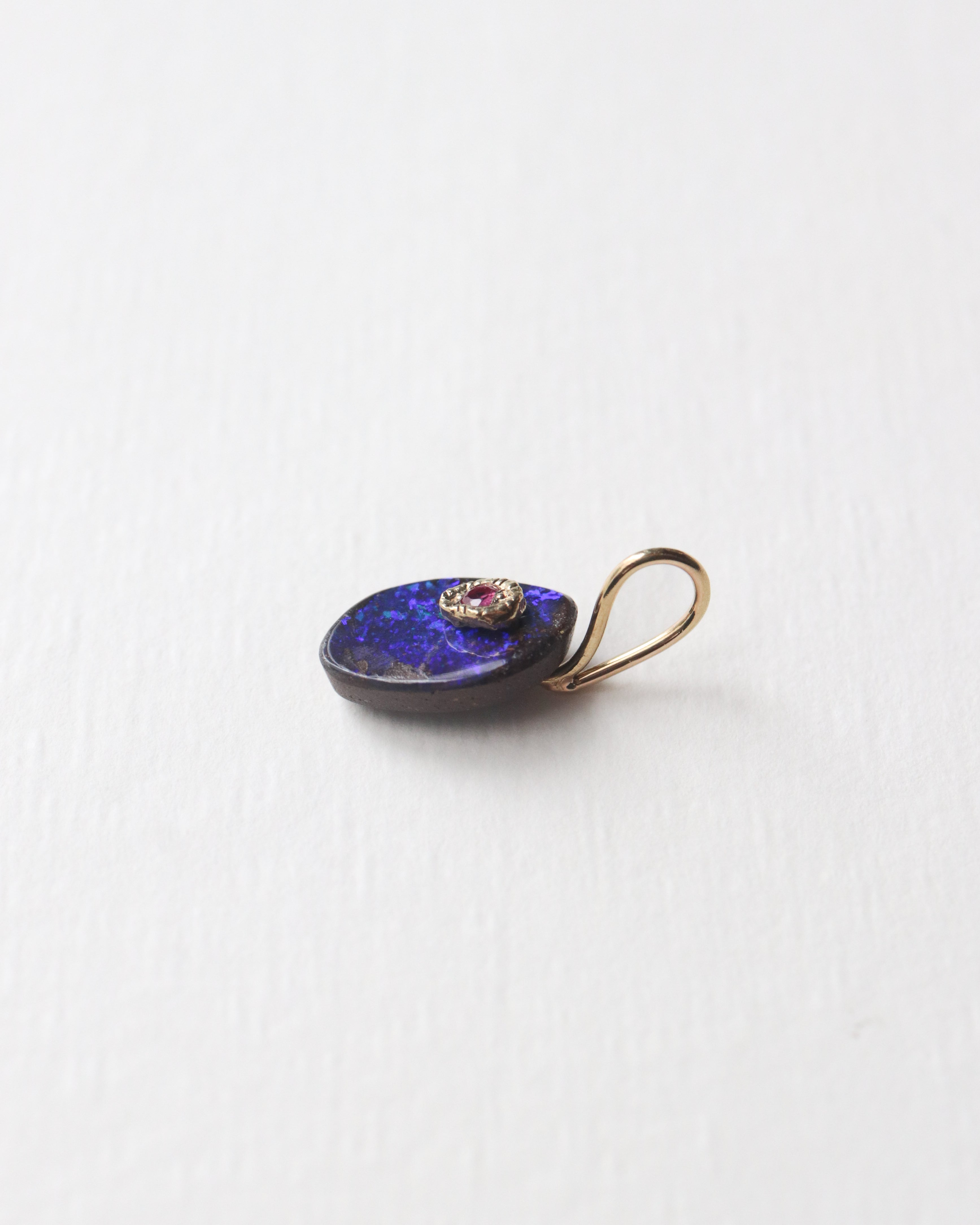 Flat Necklace - Boulder Opal -