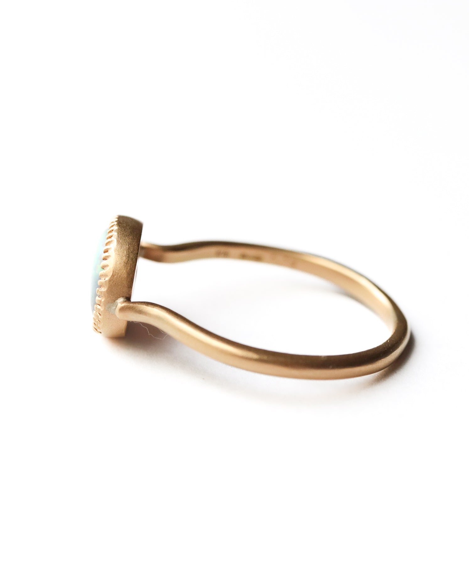 Milgrain Ring - Opal -