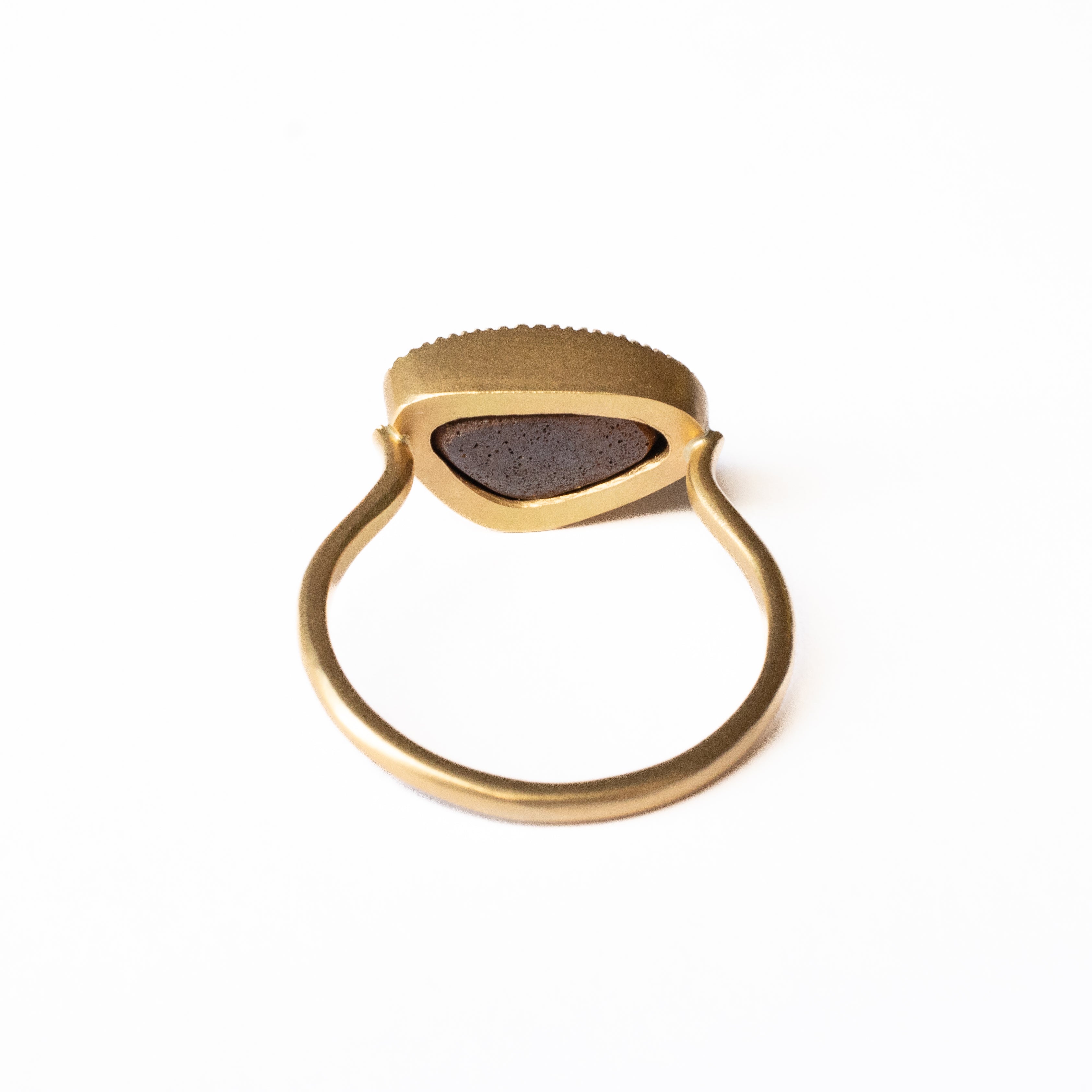 Milgrain Ring - Boulder Opal -