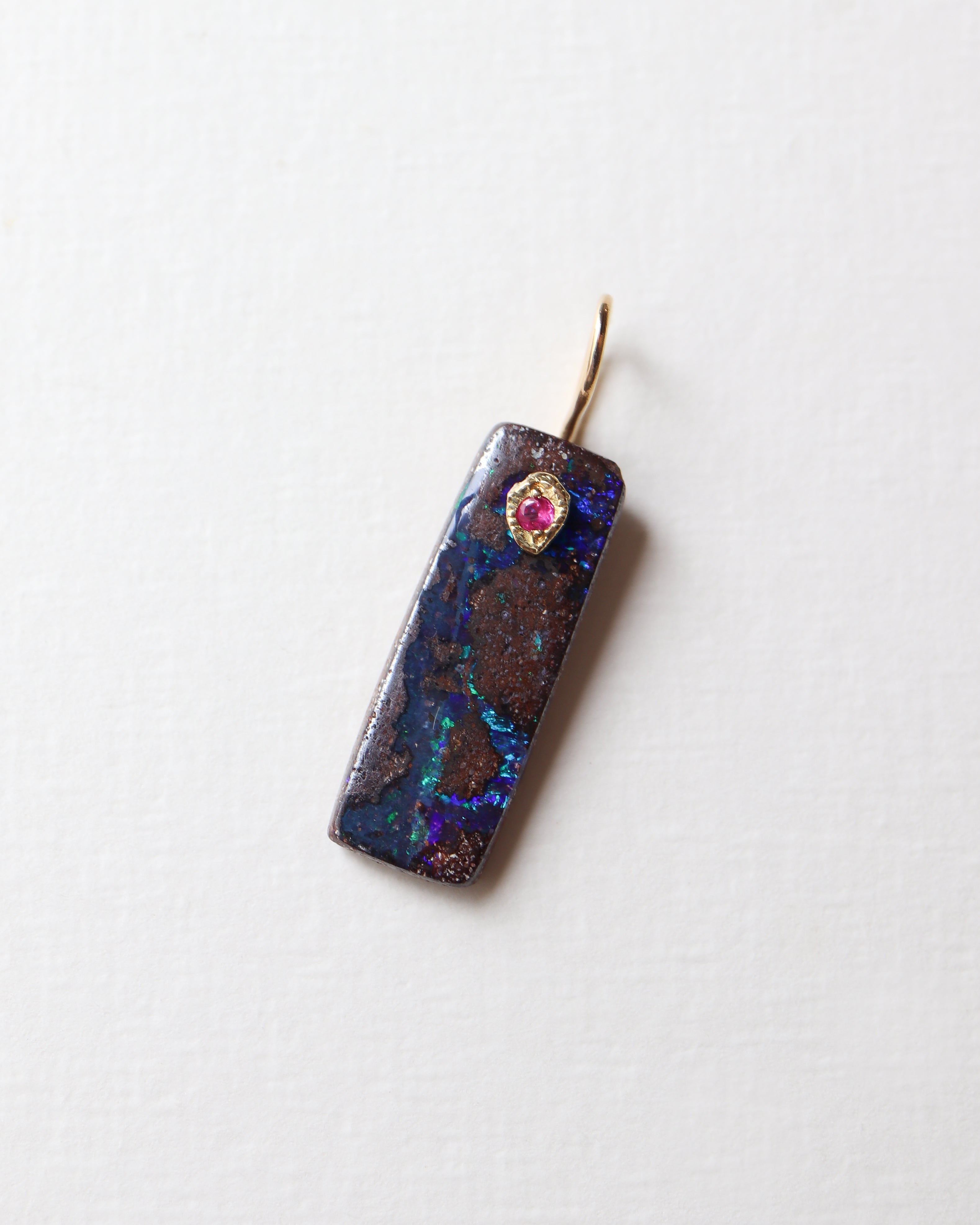 Flat Necklace - Boulder Opal -