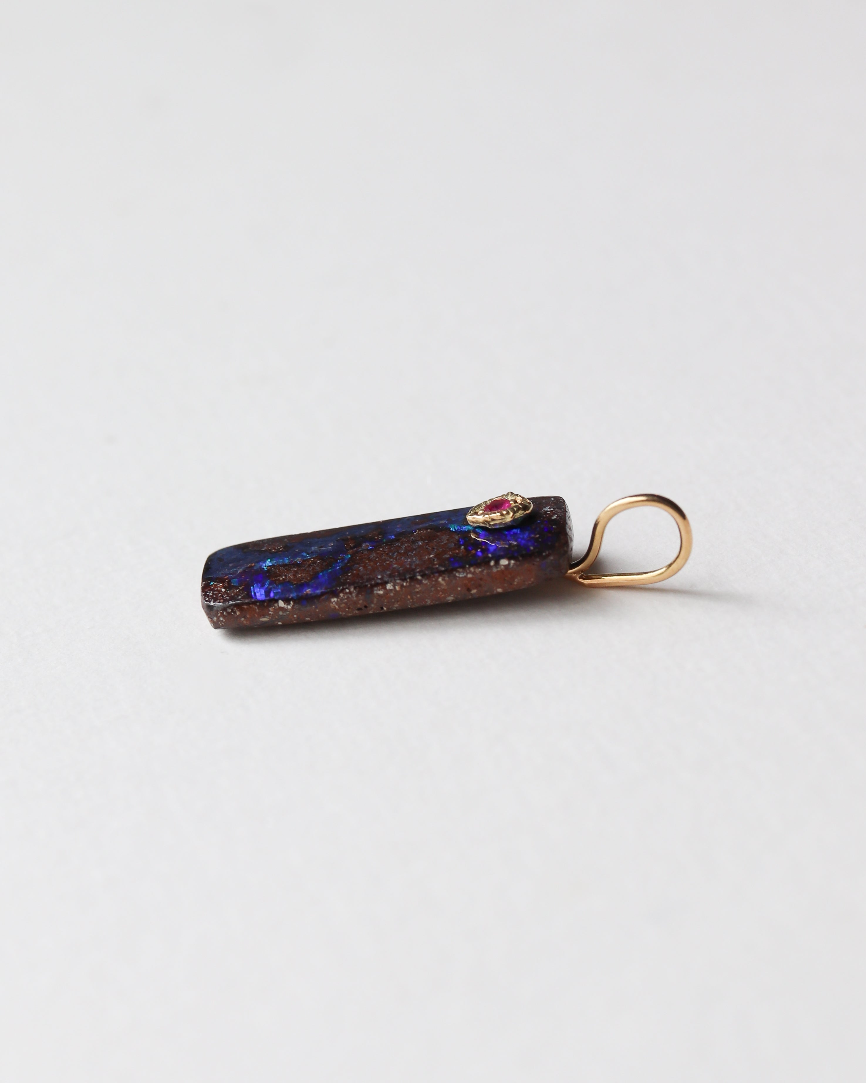 Flat Necklace - Boulder Opal -