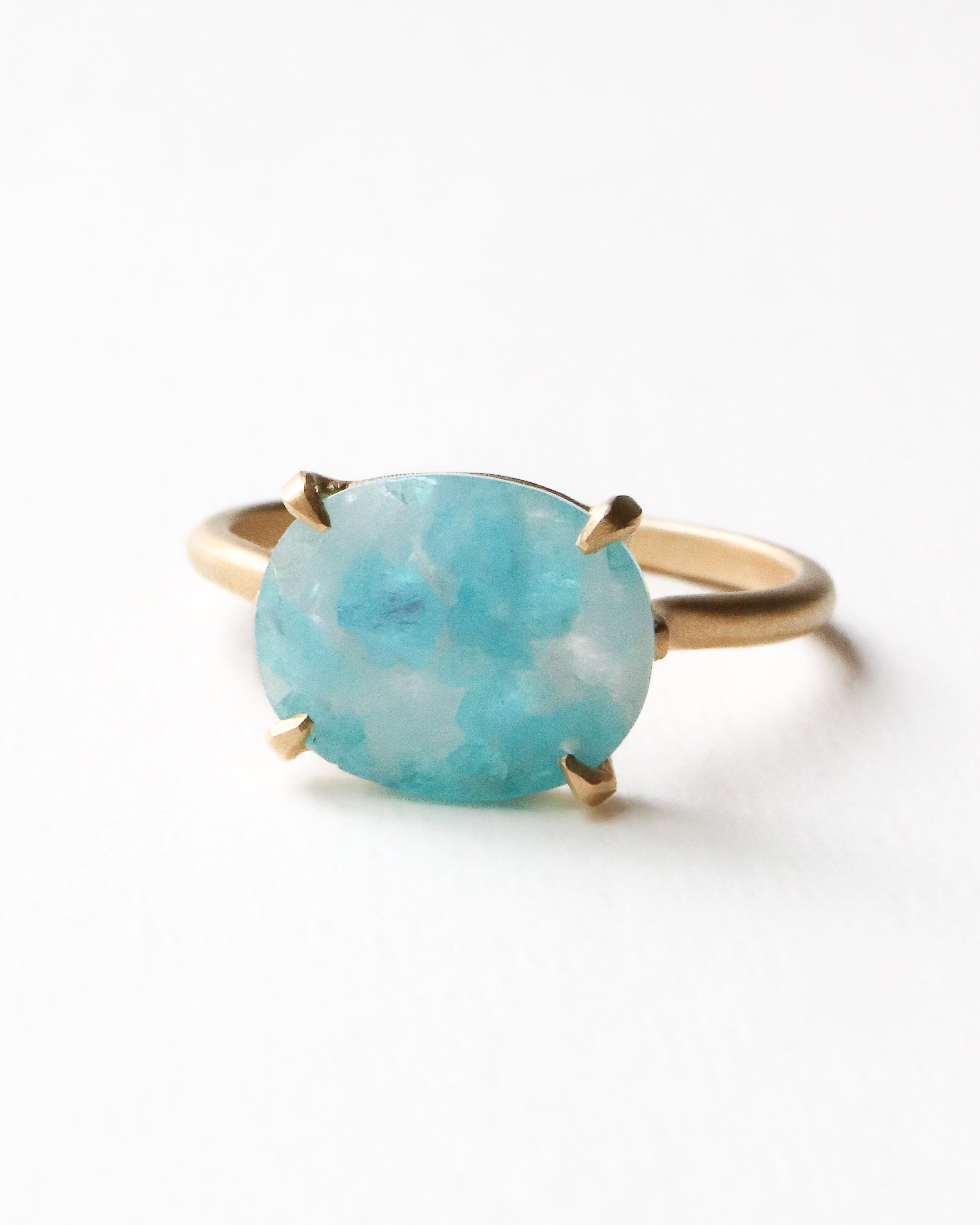 Prong Ring - Paraiba Tourmaline Matrix -
