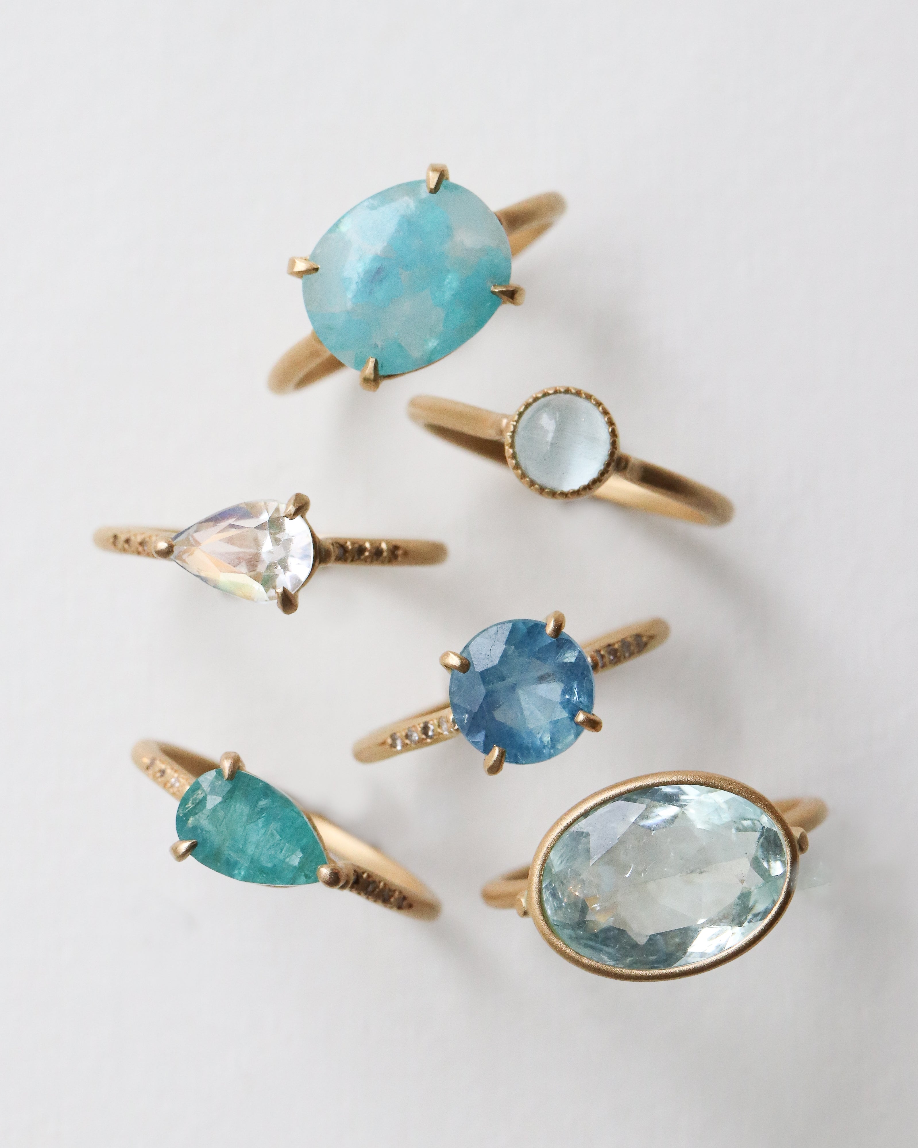 Collet Ring - Aquamarine -