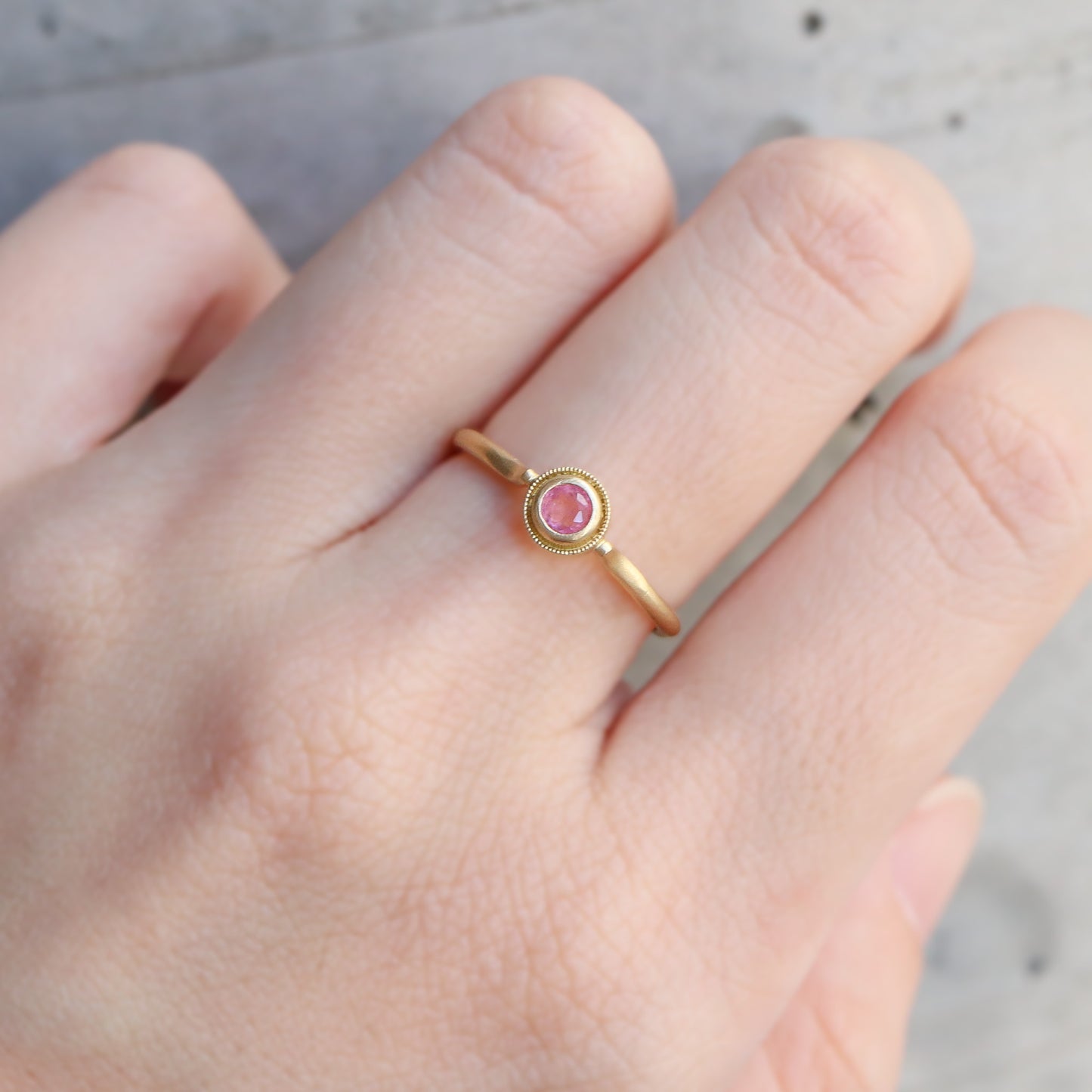 Column Ring - Pezzottaite -