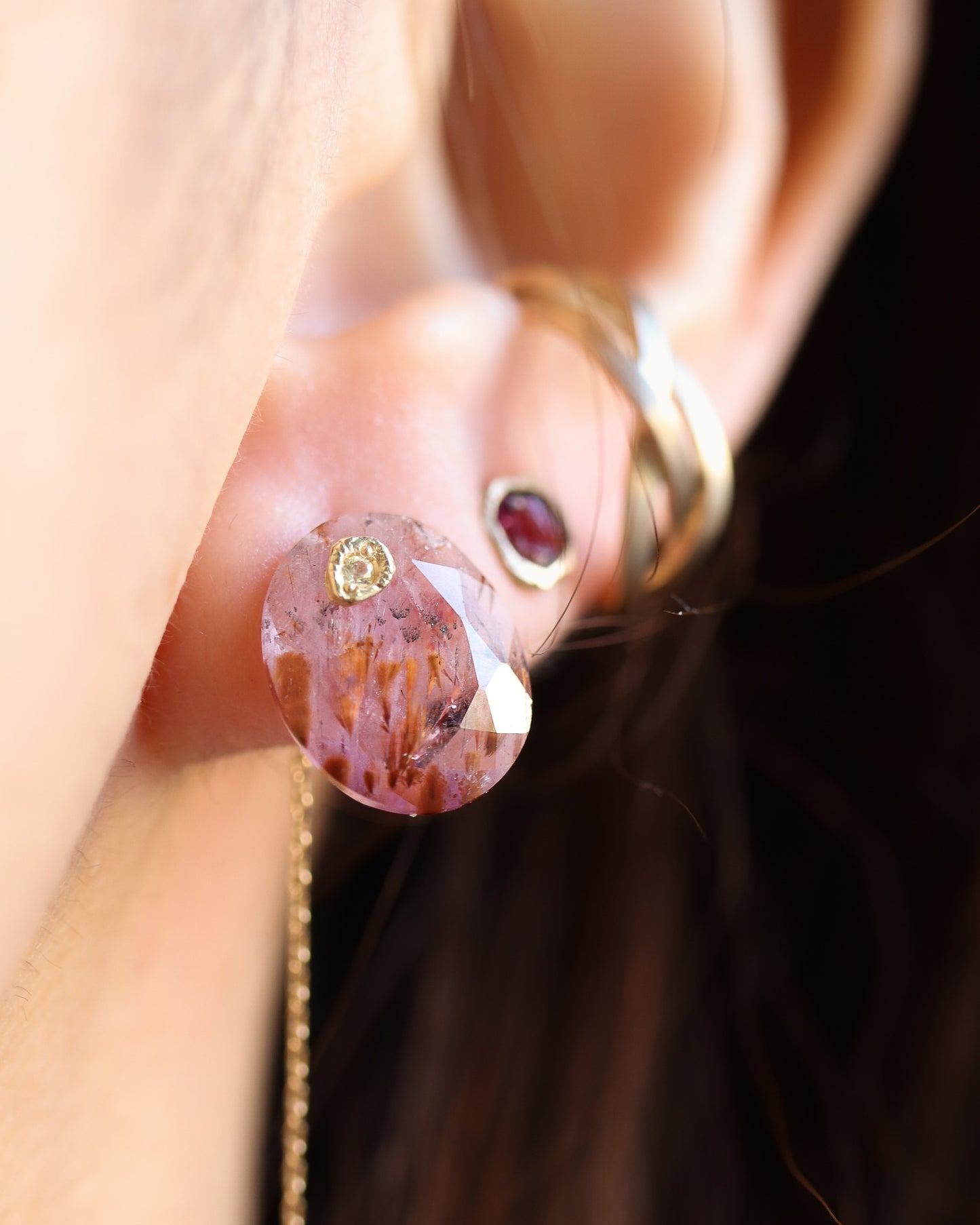 Flat Pierced Earring - Superseven -