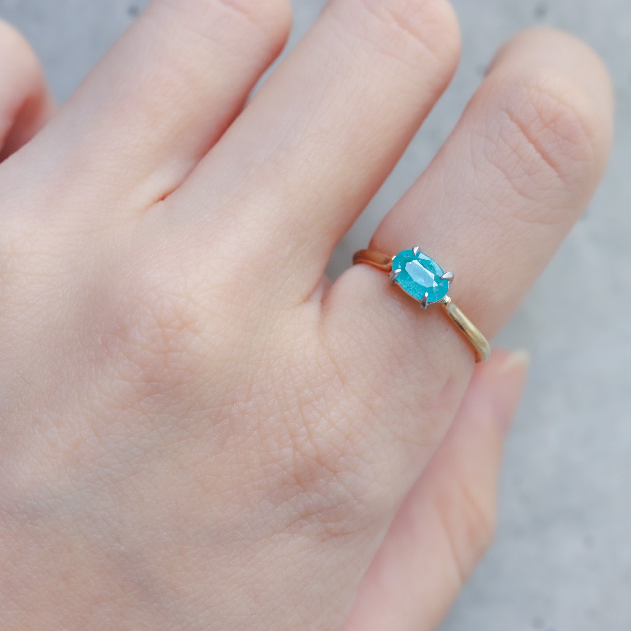 Prong Ring - Paraiba Tourmaline -