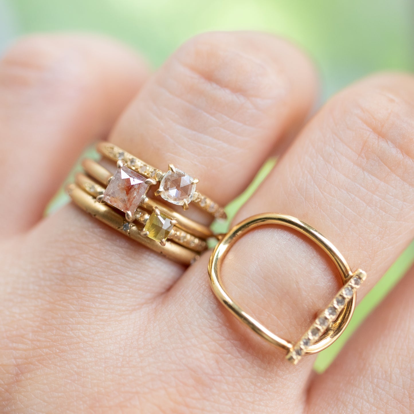 Prong Ring - Diamond yellow -