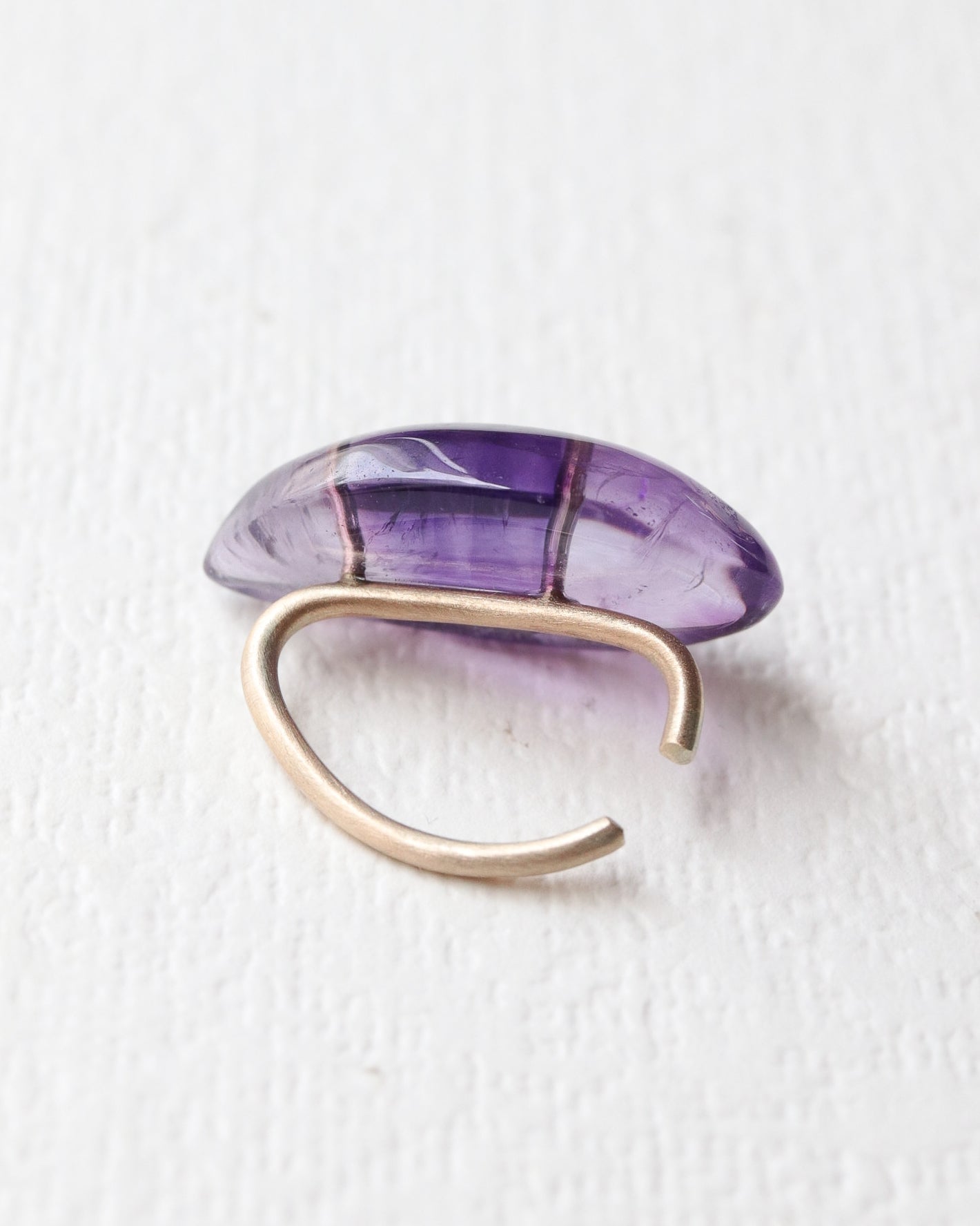Stone Ear Cuff - Amethyst -