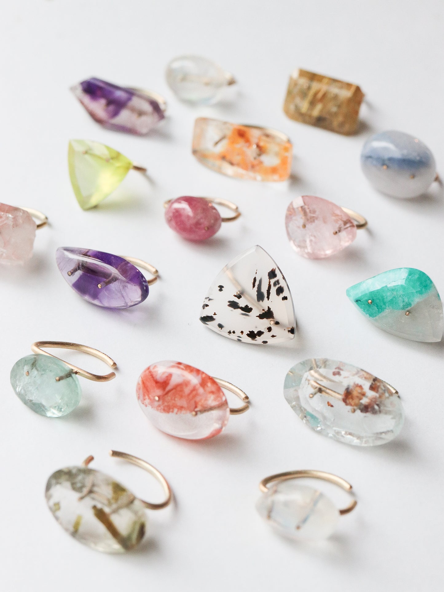 Stone Ear Cuff - Spinel -