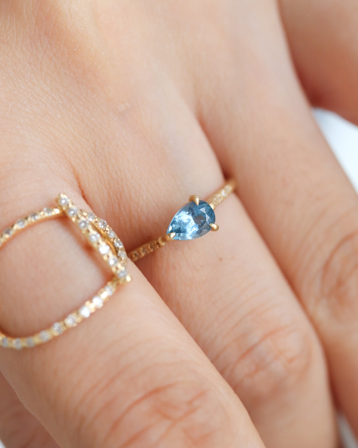 Prong Ring - Aquamarine -