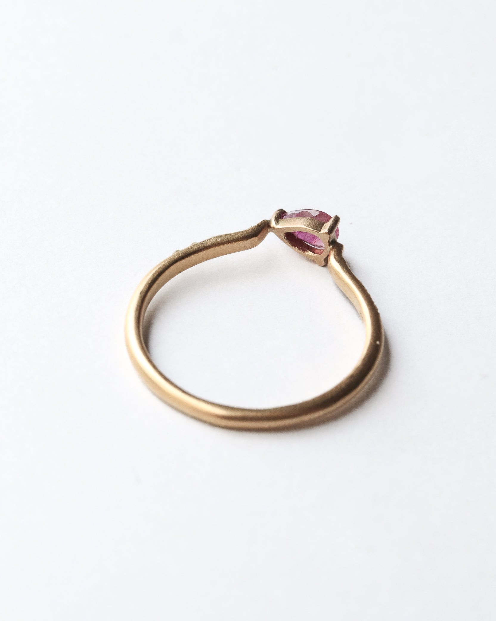 Prong Ring - Red Beryl -