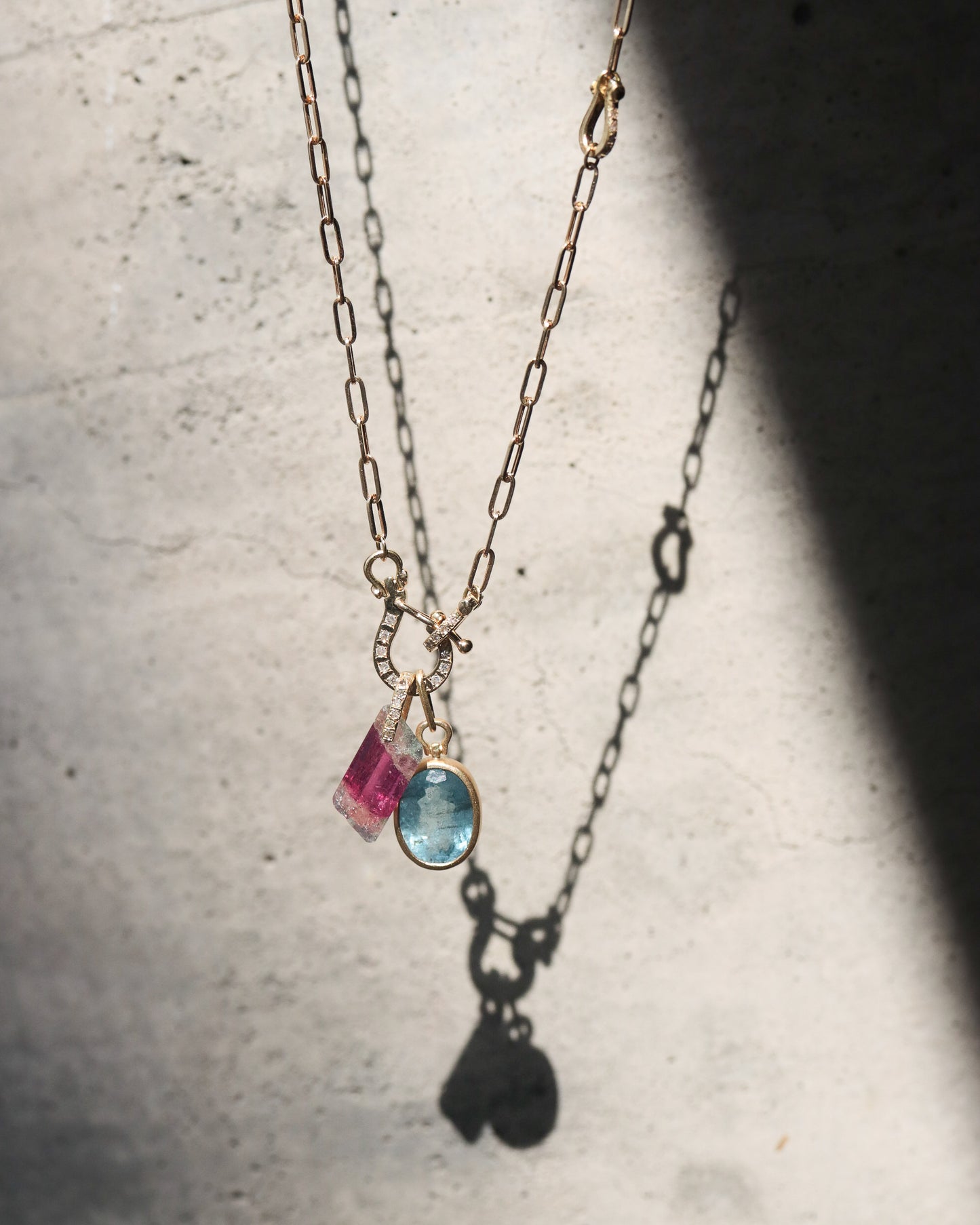 Hibiki Stone Necklace - Bicolor Tourmaline -