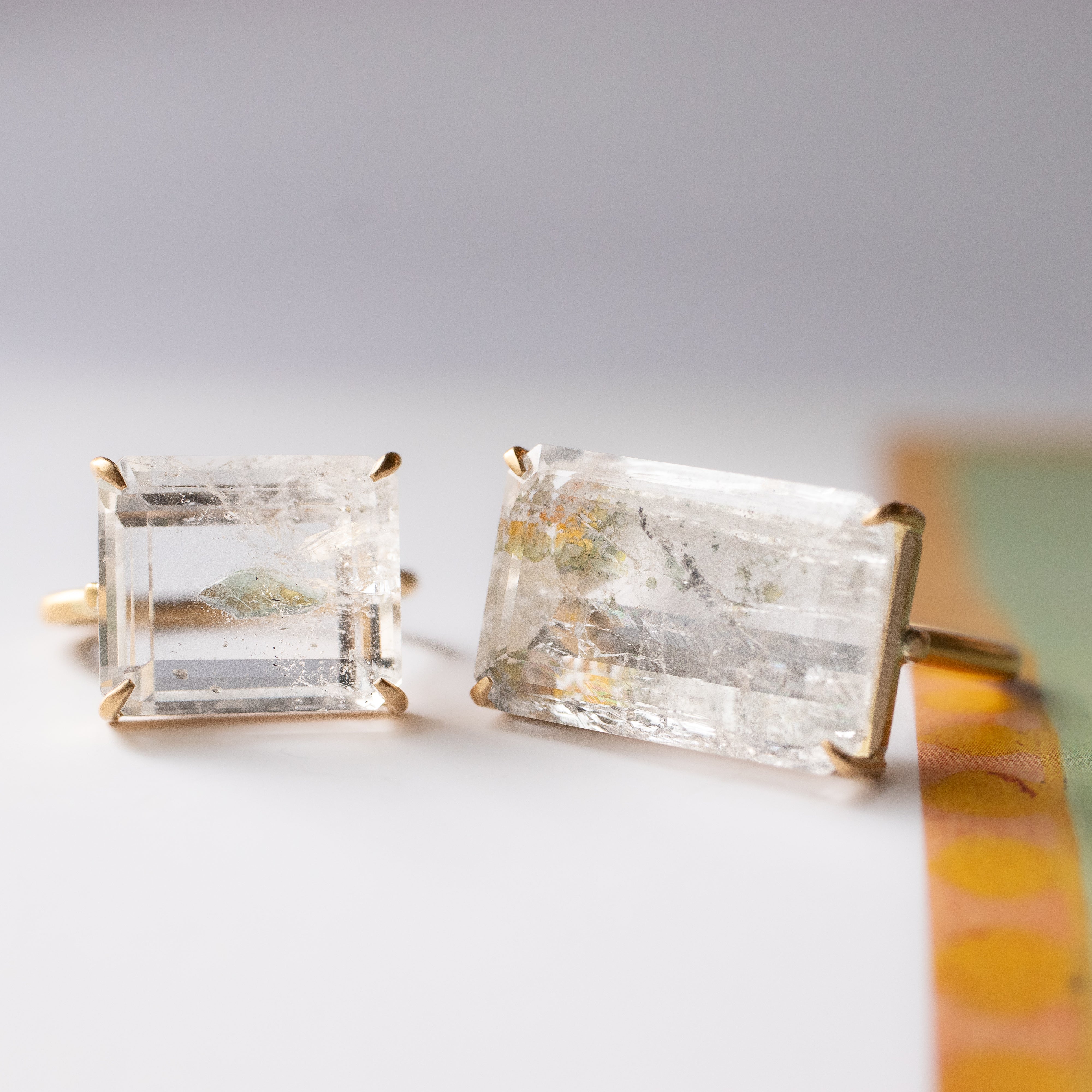 Prong Ring - Gormanite In Quartz -