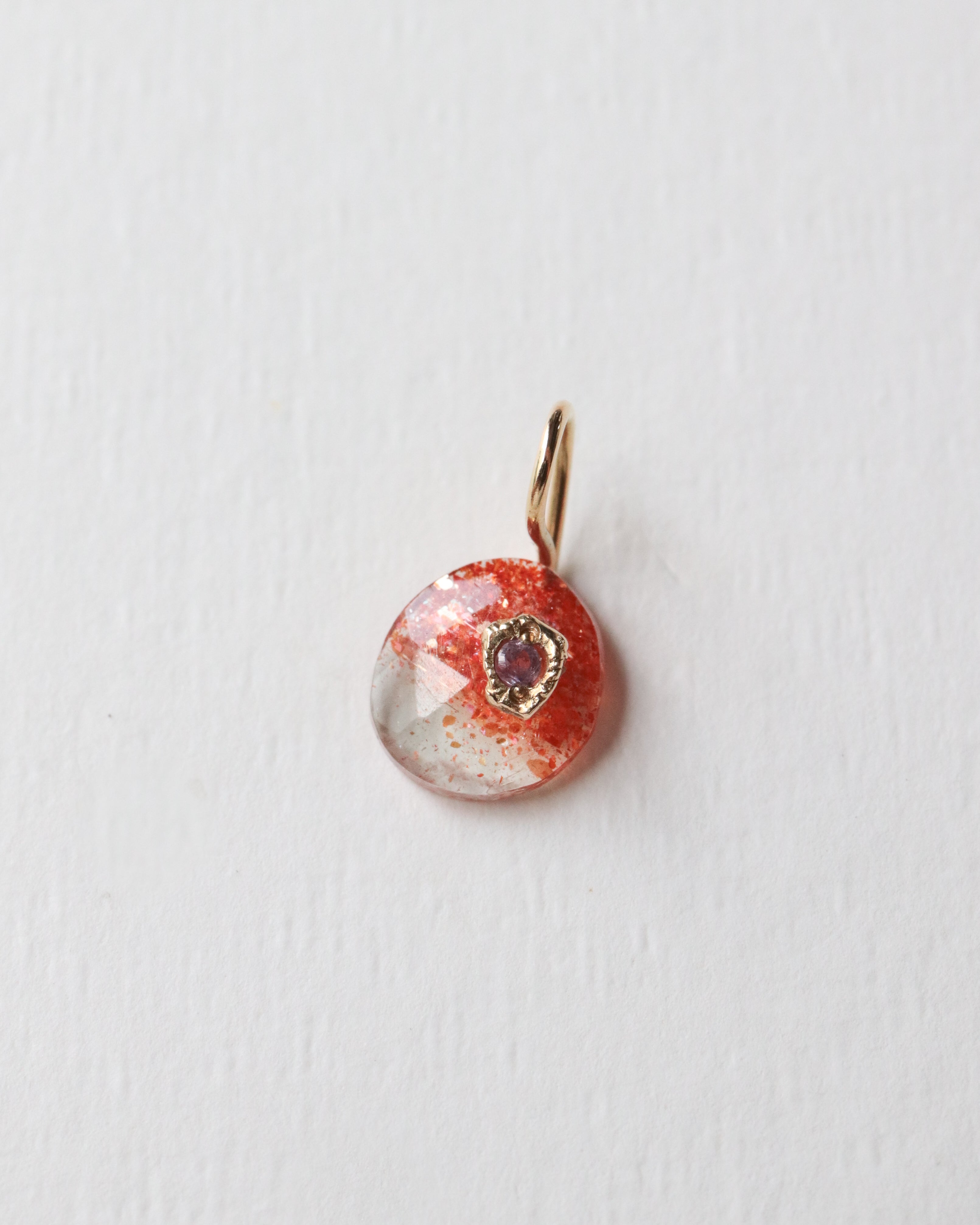 Flat Necklace - Sunstone -