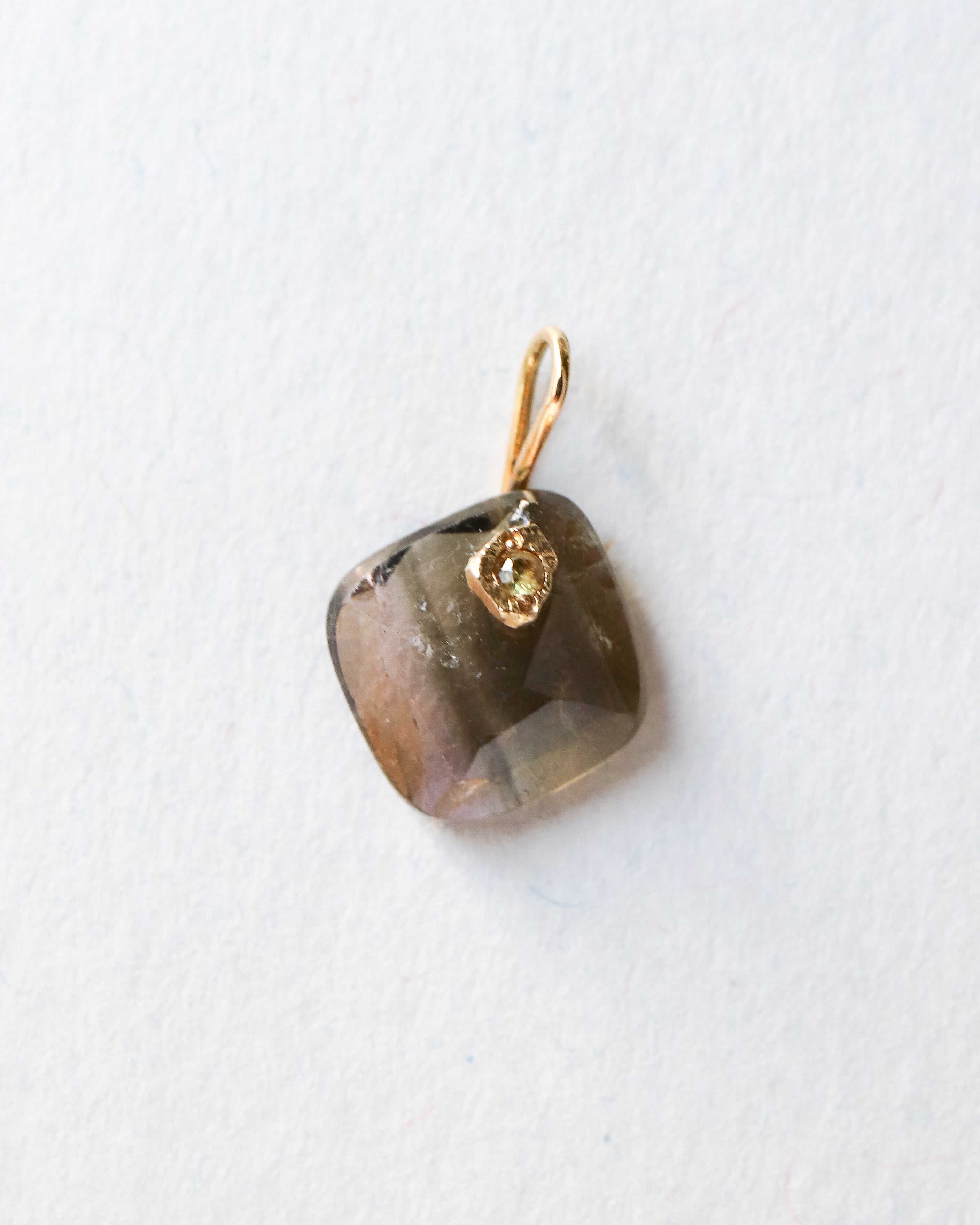 Flat Necklace - Bicolor Tourmaline -